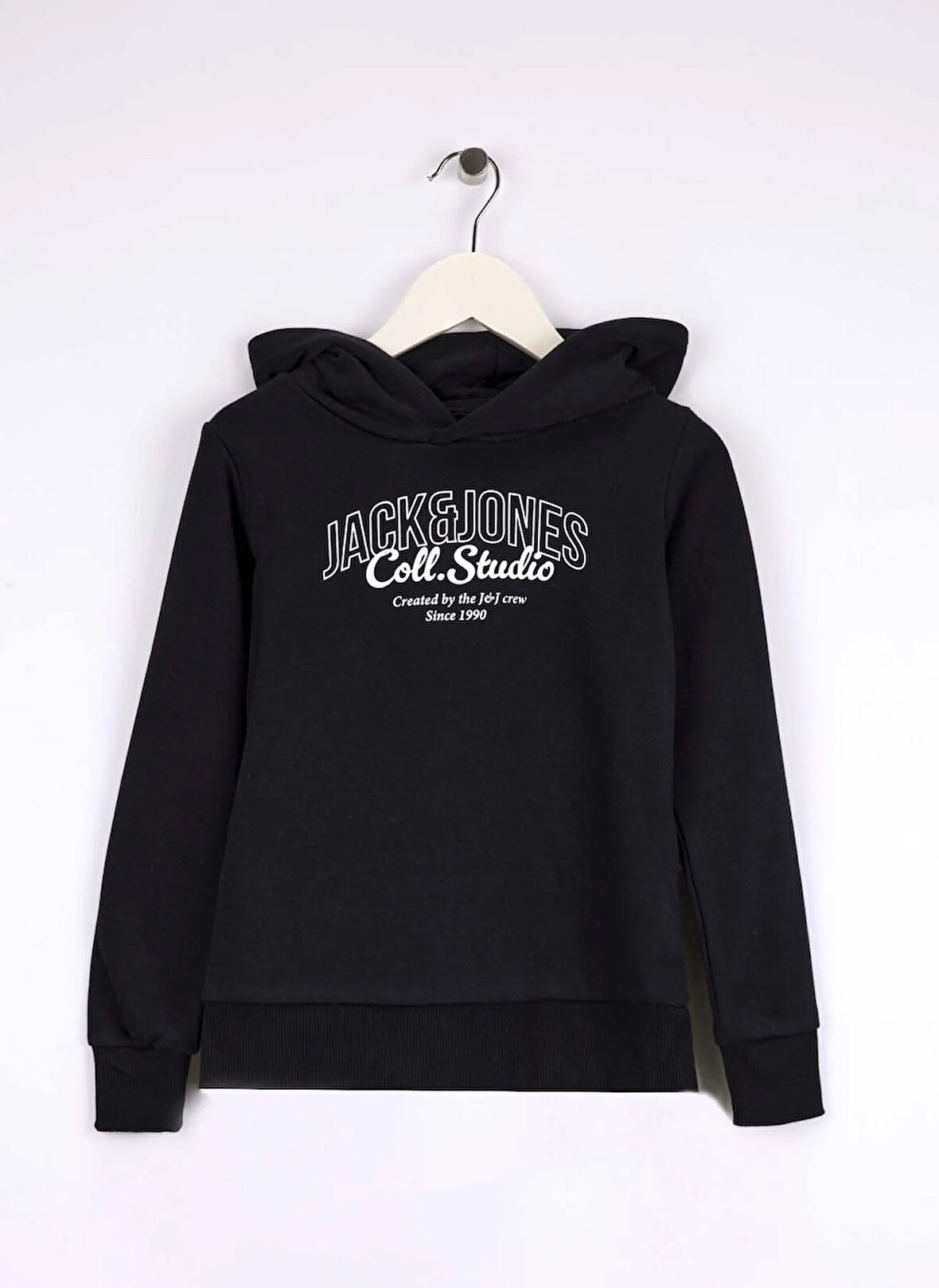 Jack & Jones Baskılı Erkek Çocuk Siyah Sweatshırt 12285646