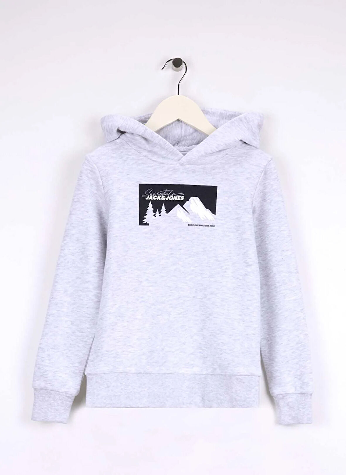 Jack & Jones Baskılı Erkek Çocuk Beyaz Sweatshırt 12279610