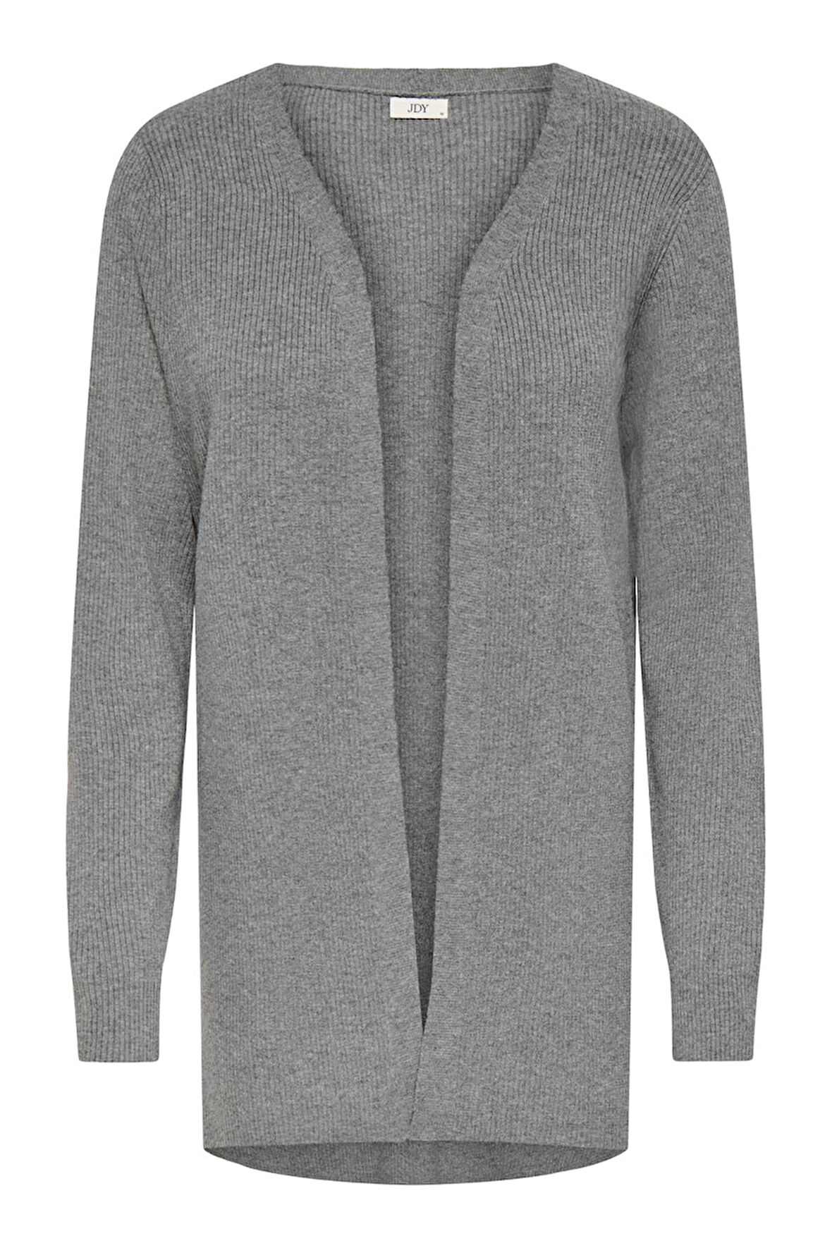 JDY Kadın Jdyprıme V Yaka Uzun Kollu Örme Hırka 15350887 Gri
