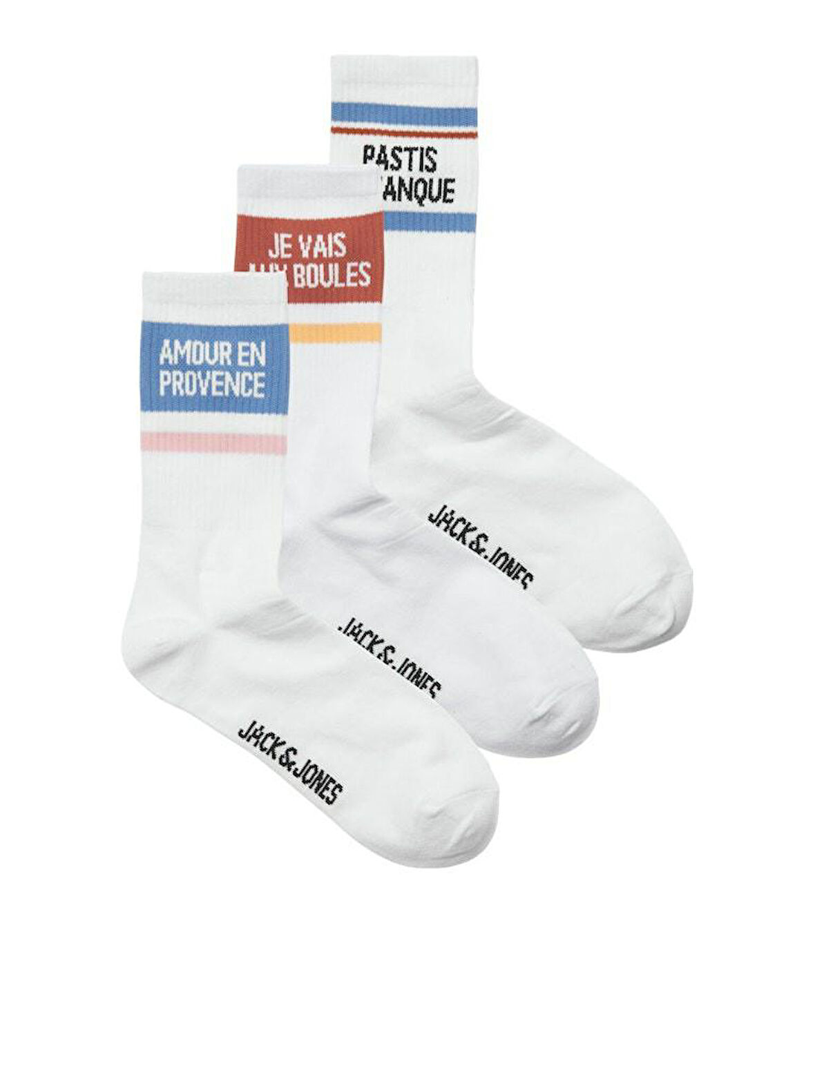 Jack Jones Boulı Tennıs 3 Lü Paket Erkek Çorap 12286387