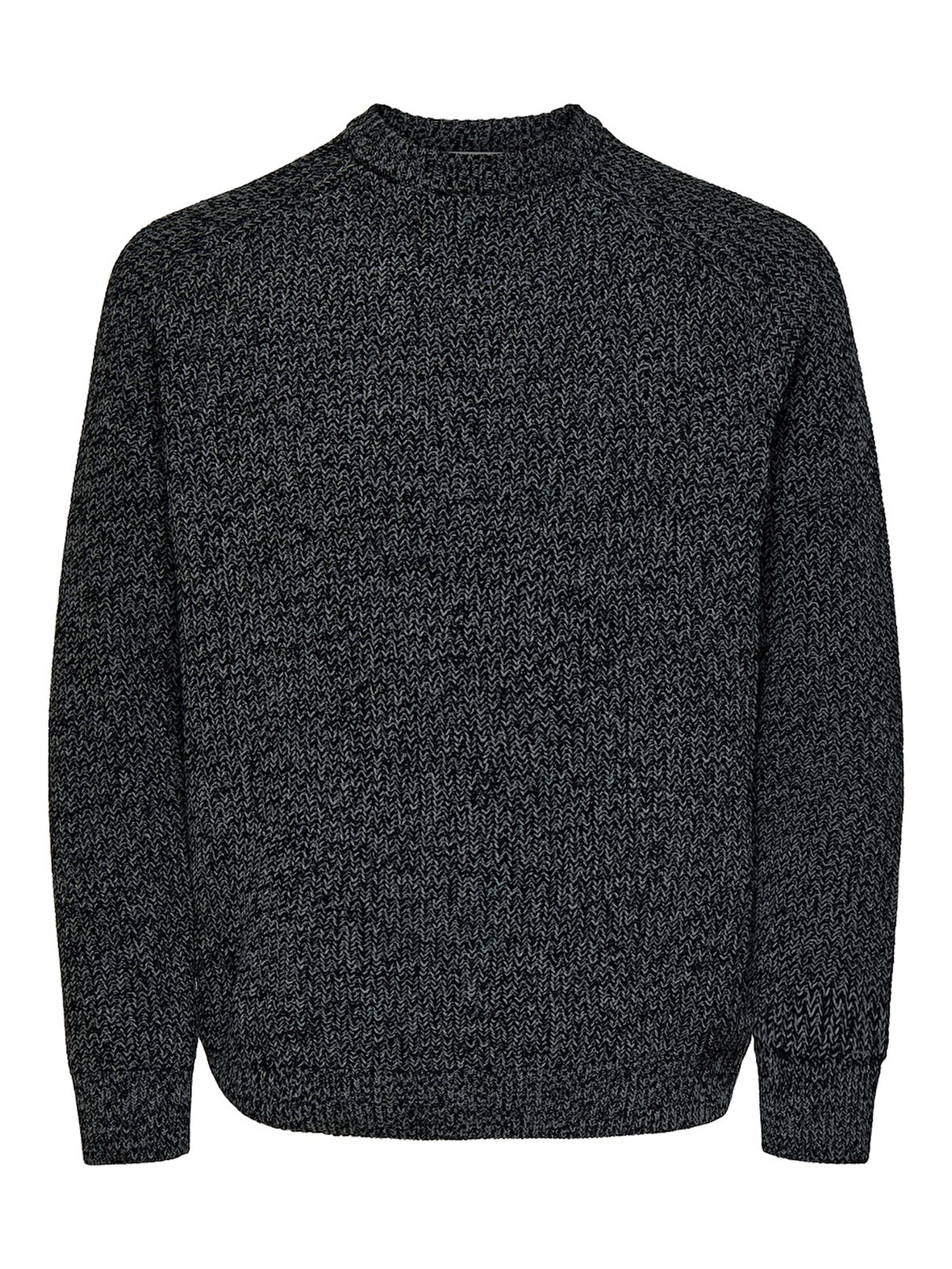 ONSJOIN RLX LS RAGLAN KNIT Erkek Siyah Kazak - 22034670