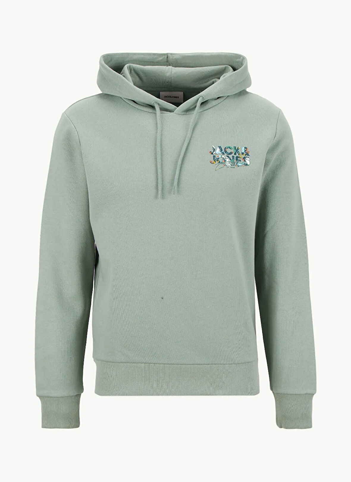 Jack & Jones Kapüşon Yaka Yeşil Erkek Sweatshırt 12279119_JJGEPLAS SWEAT HOOD LN
