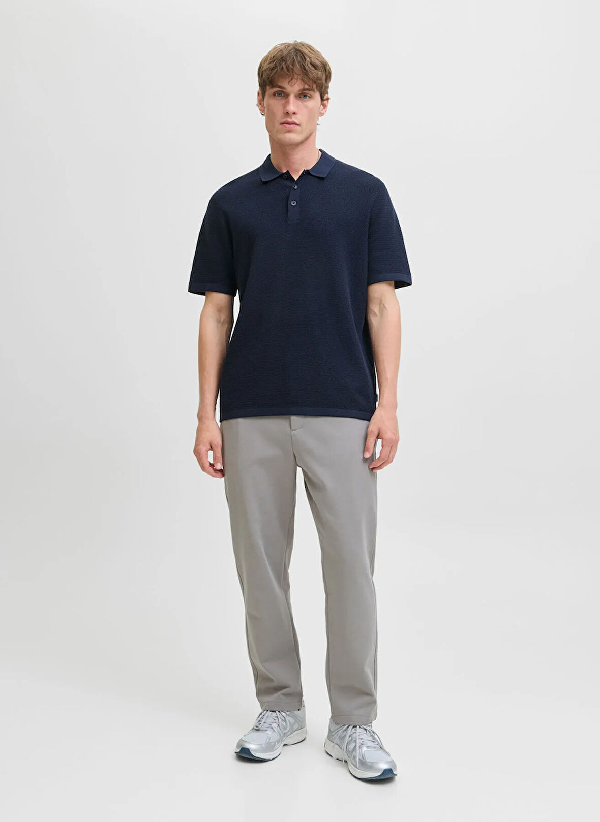 Jack & Jones Normal Bel Dar Gri Erkek Chino Pantolon 12282533_JPSTACE NEO JOGGER PANTS N