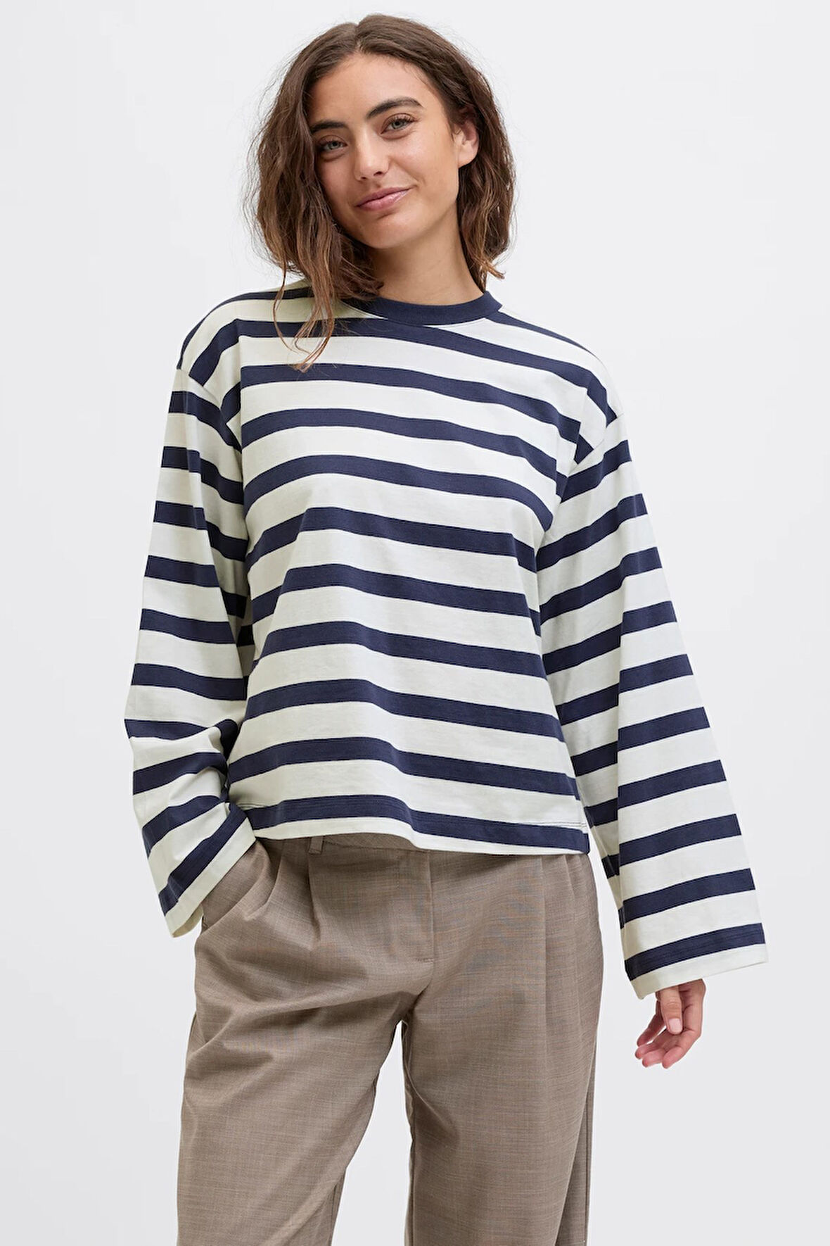 Jack & Jones Jxlona Stripe Kadın Tişört