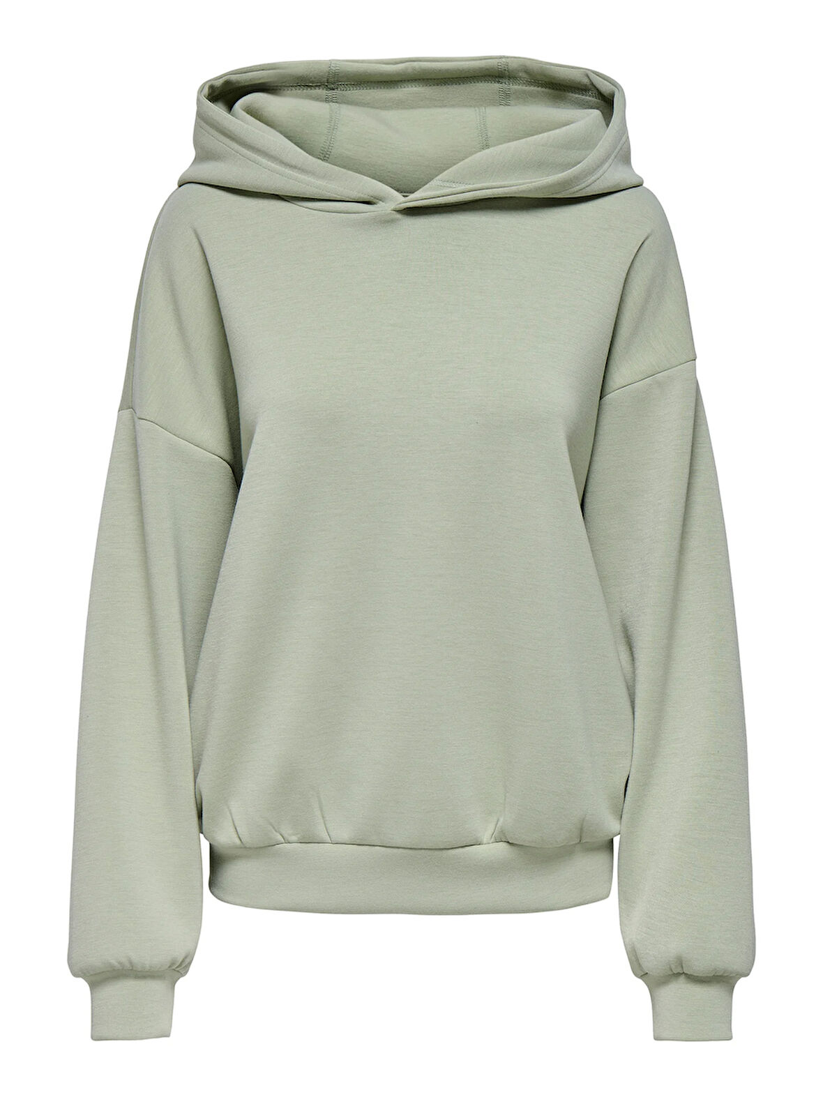 Only Kadın Kapüşonlu Basic Yeşil Sweatshirt - 15355809