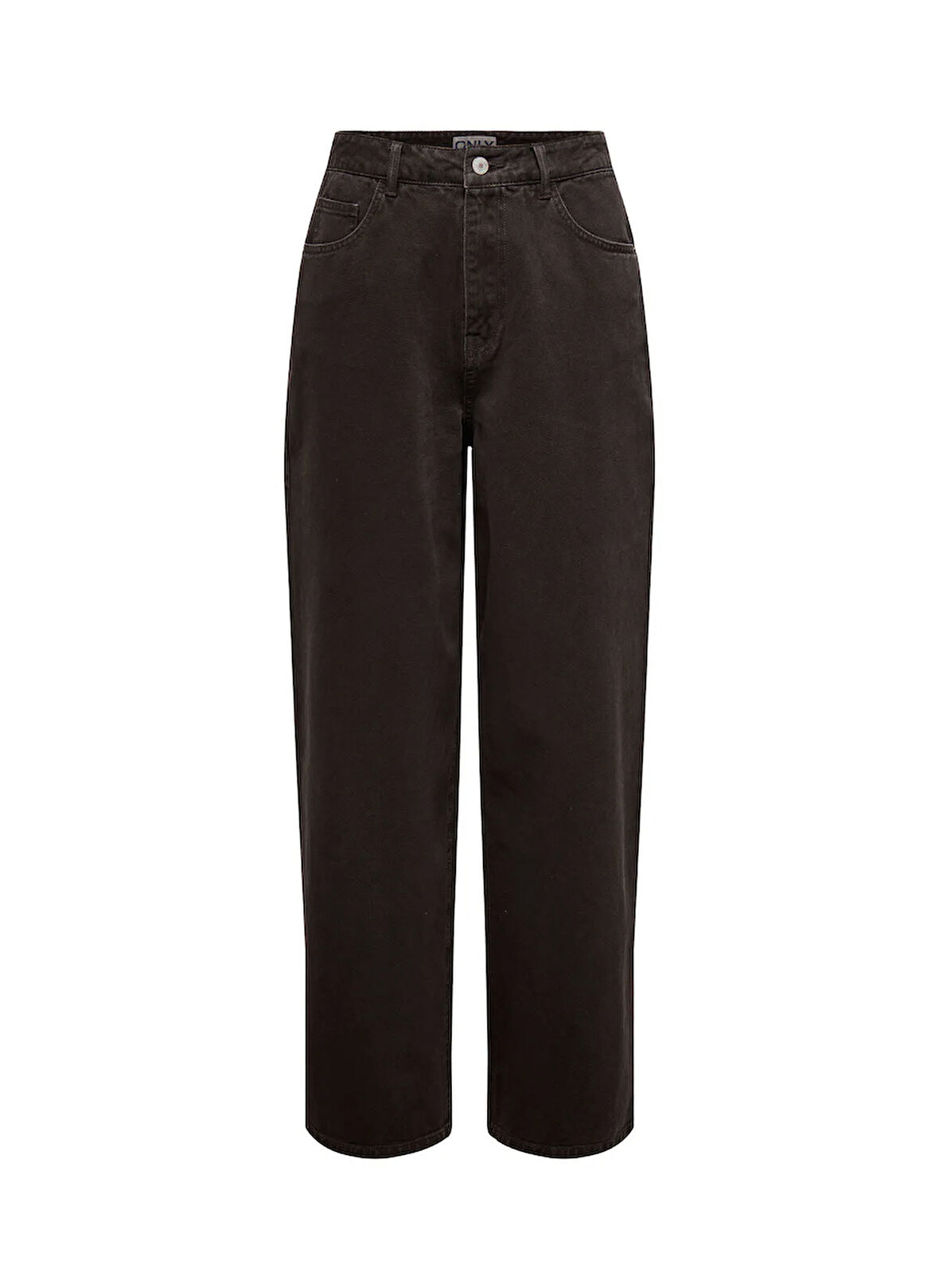 Only Orta Bel Geniş Paça Rahat Kahve Kadın Denim Pantolon ONLSOLLA MW RELAXED COL PANT PNT