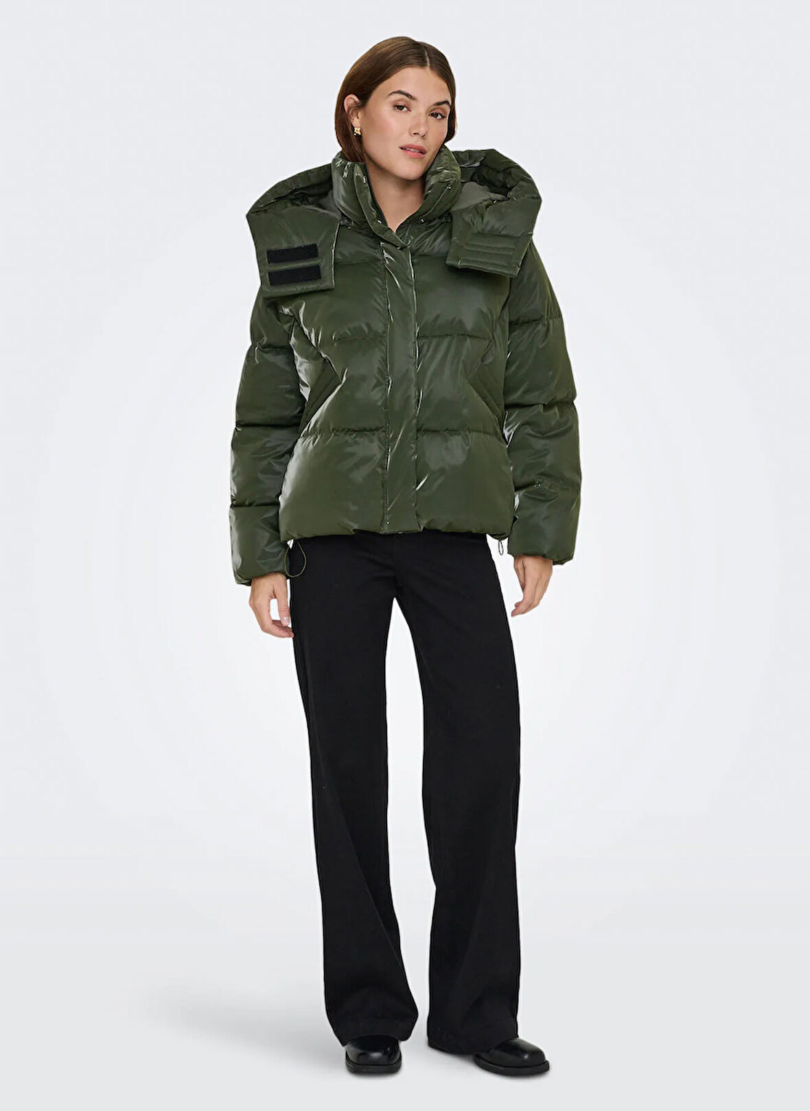 Only Yeşil Kadın Mont ONLBERGEN LIFE OVERSIZED PUFFER OTW