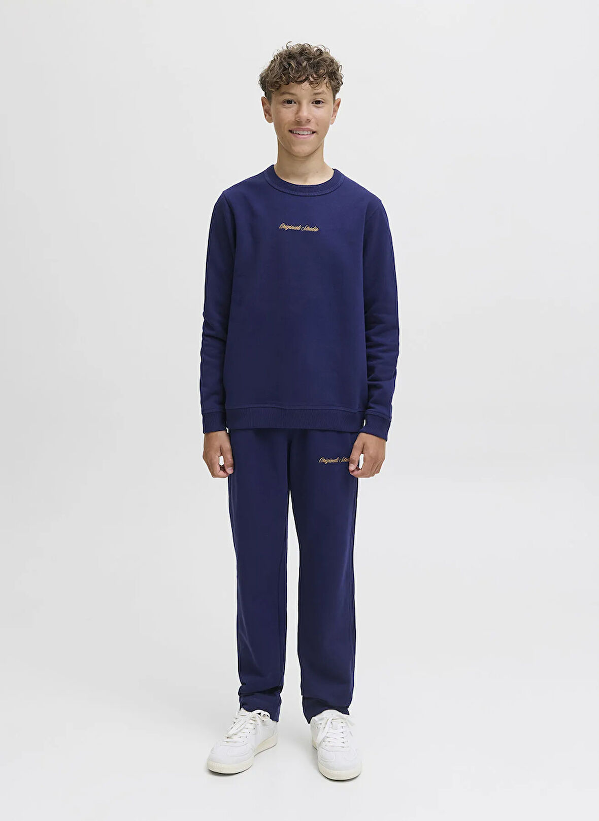 Jack & Jones Bol Paça Mavi Erkek Çocuk Eşofman Altı 12284054