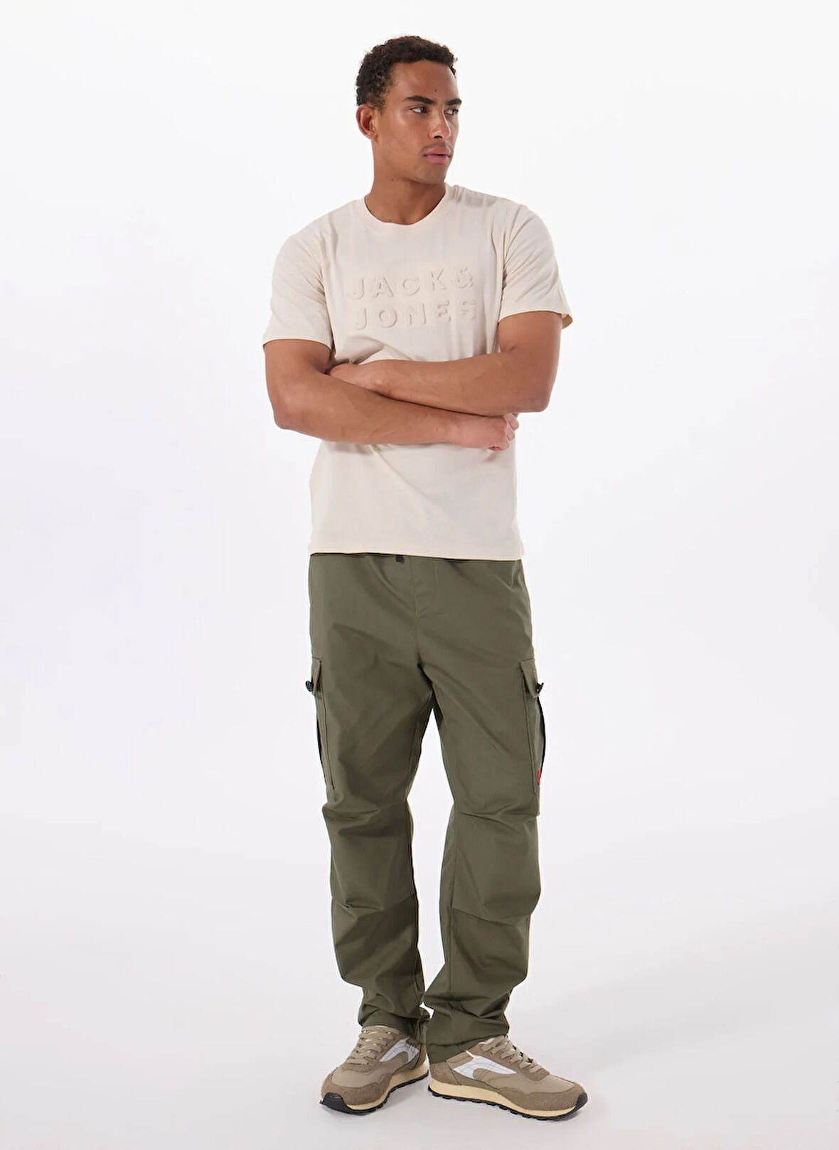 Jack & Jones Bisiklet Yaka Taş Erkek T-Shirt 12288523_JPRBLUPACER TEE SS CREW NE