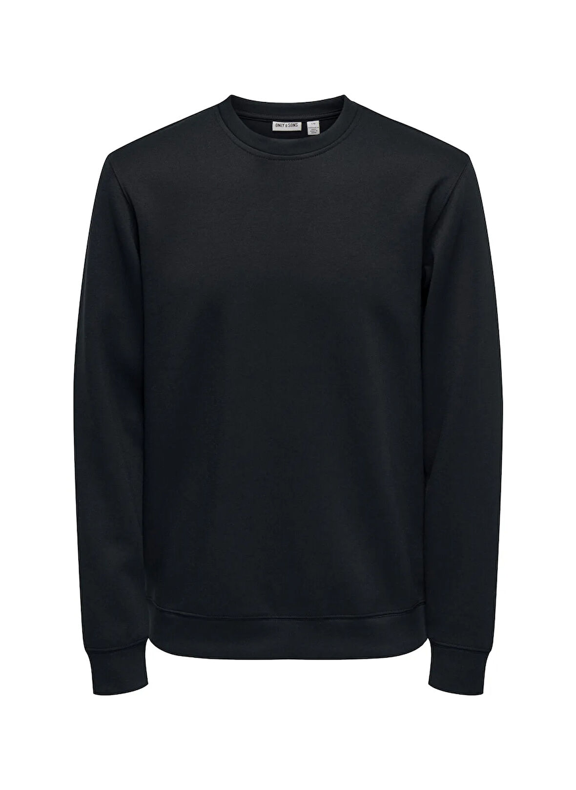 Only & Sons O Yaka Siyah Erkek Sweatshırt ONSLUCA LIFE REG LS CREW SWEAT
