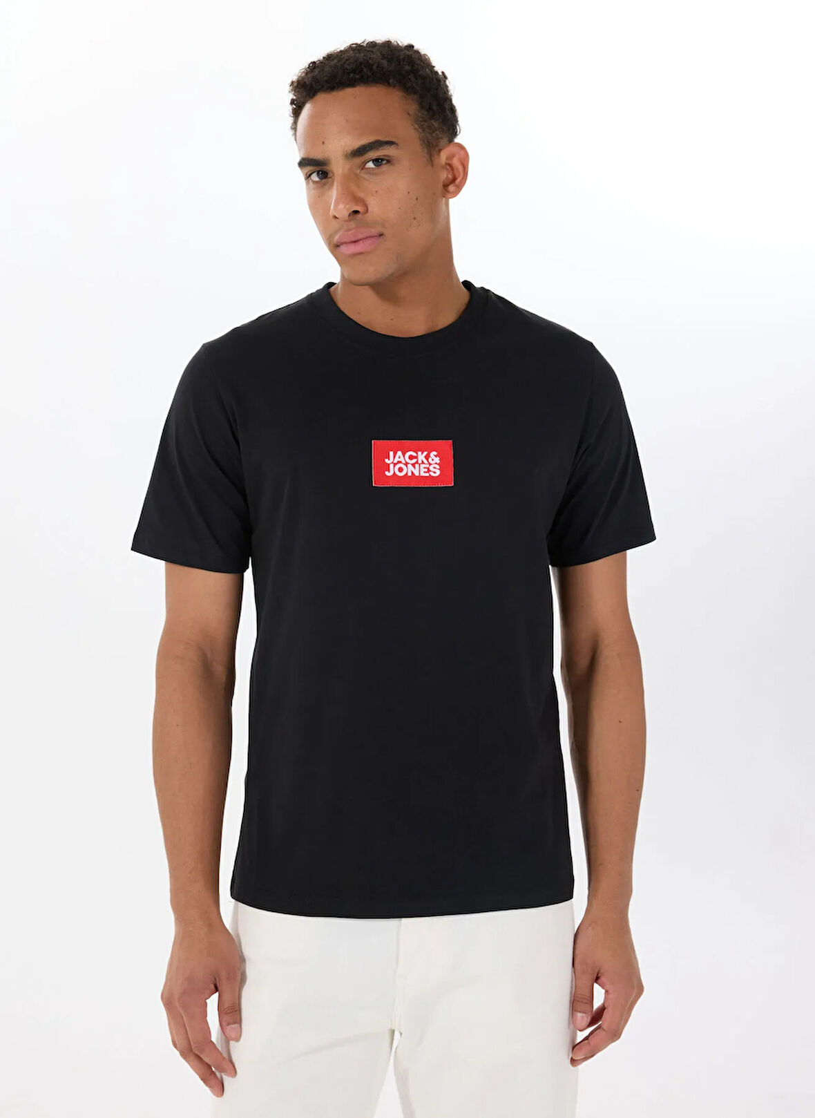 Jack & Jones Bisiklet Yaka Siyah Erkek T-Shirt 12288519_JPRBLUZOEY TEE SS CREW NEC