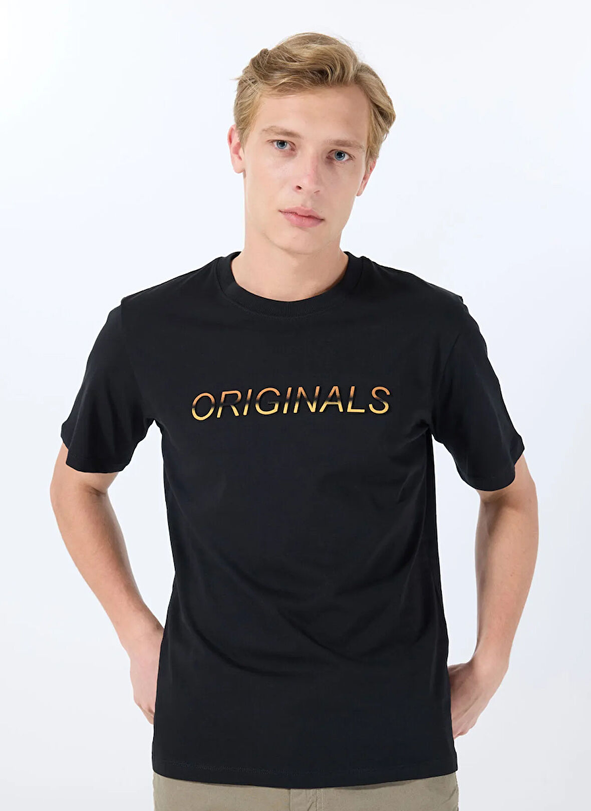 Jack & Jones Bisiklet Yaka Siyah Erkek T-Shirt 12288566_JORX90 TEE SS CREW NECK BS