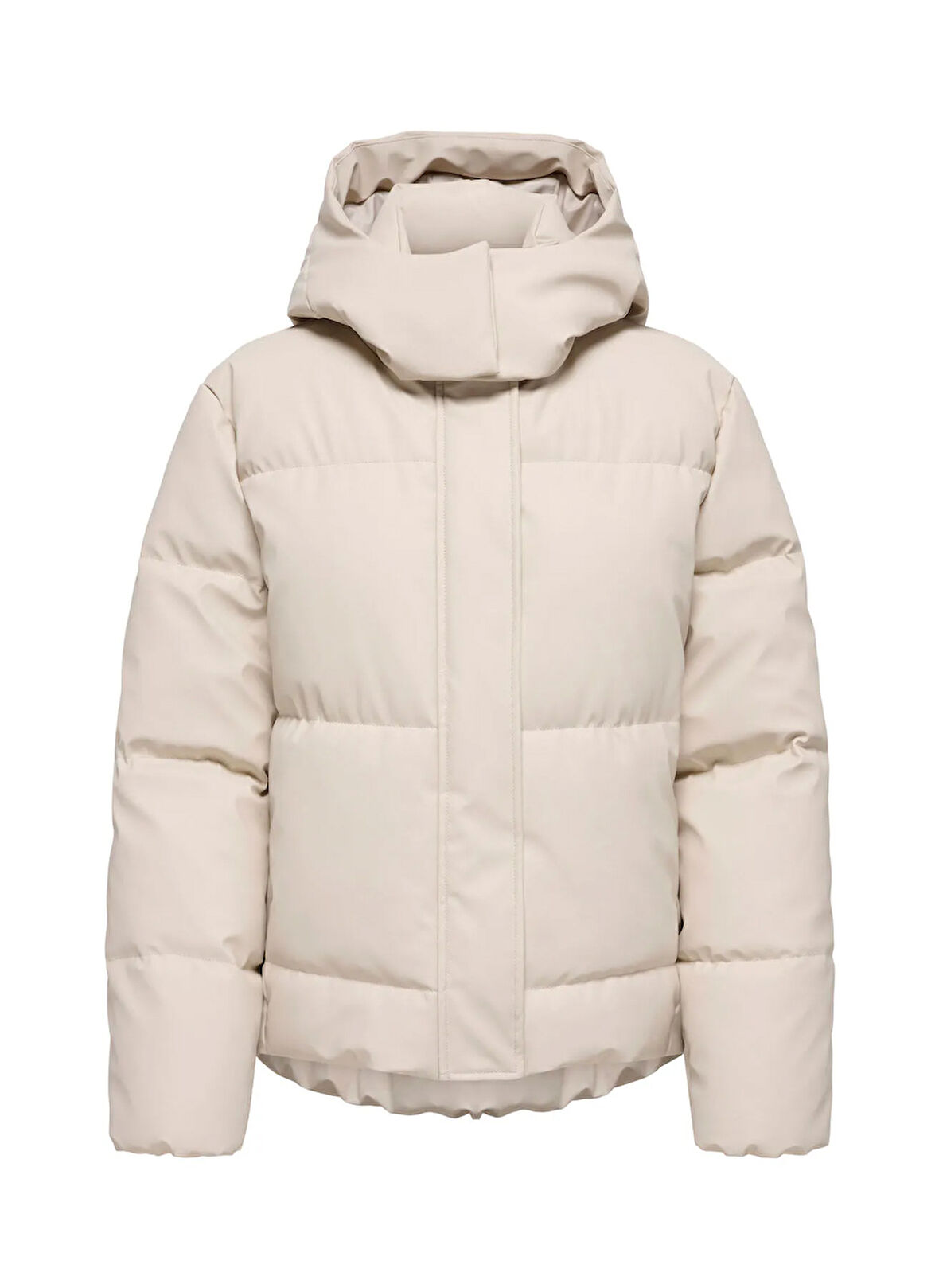 Only Krem Kadın Mont ONLAGNES COATED PUFFER JACKET OTW