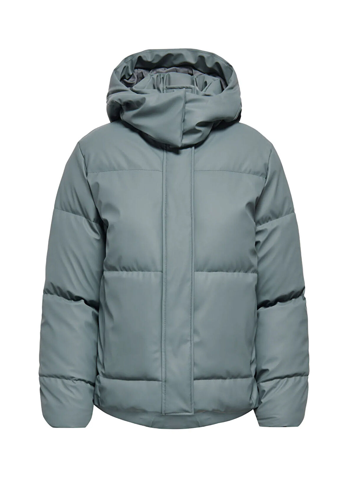 Only Yeşil Kadın Mont ONLAGNES COATED PUFFER JACKET OTW