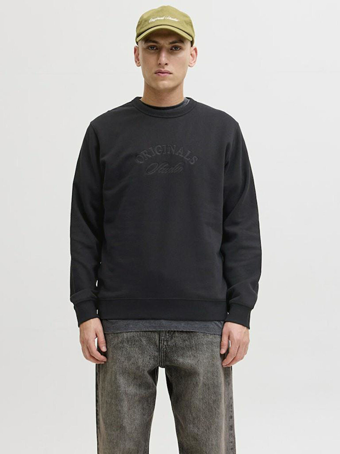 Jack Jones Bleecker Brandıbg Relax Fit Erkek Sweat 12286775
