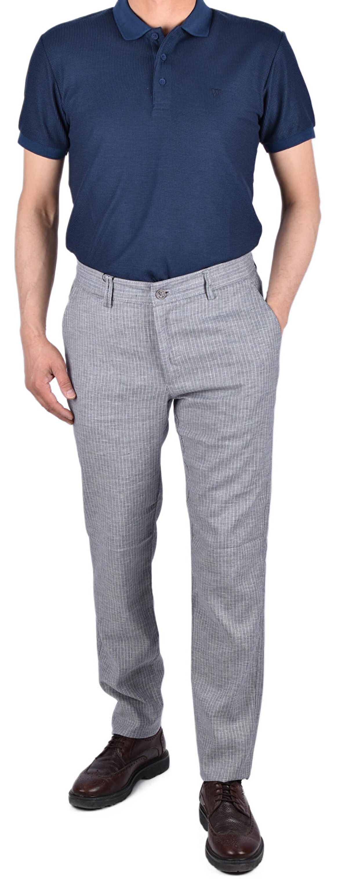 TWN 112 SPOR KETEN PANTOLON /GRİ/54