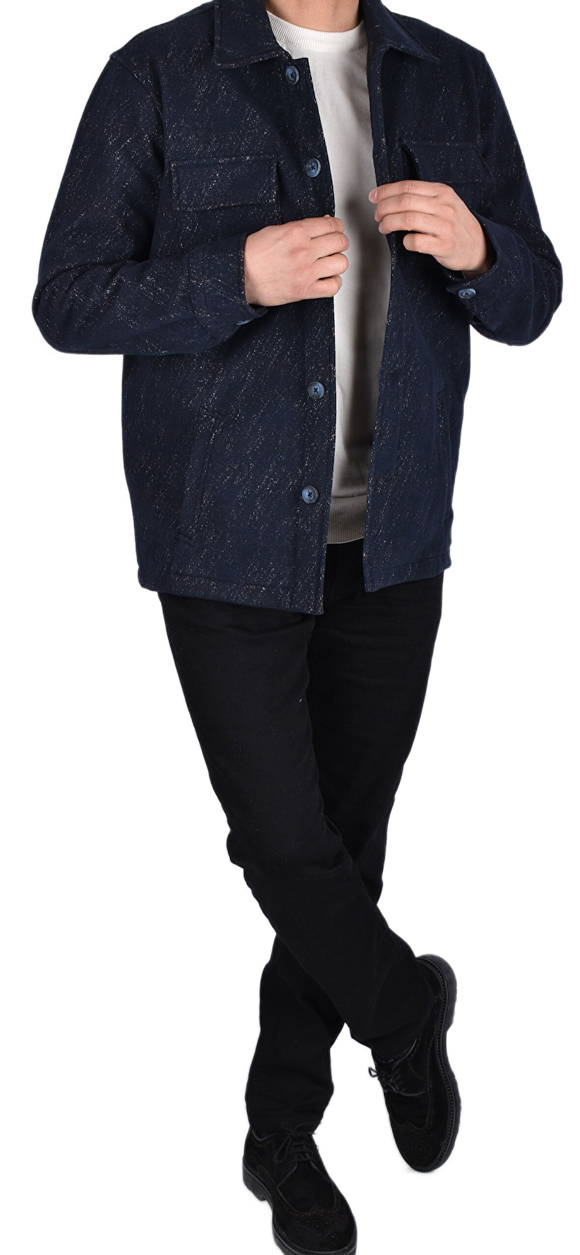 RYM 13780-KIŞLIK GÖMLEK/LACİVERT/2XL