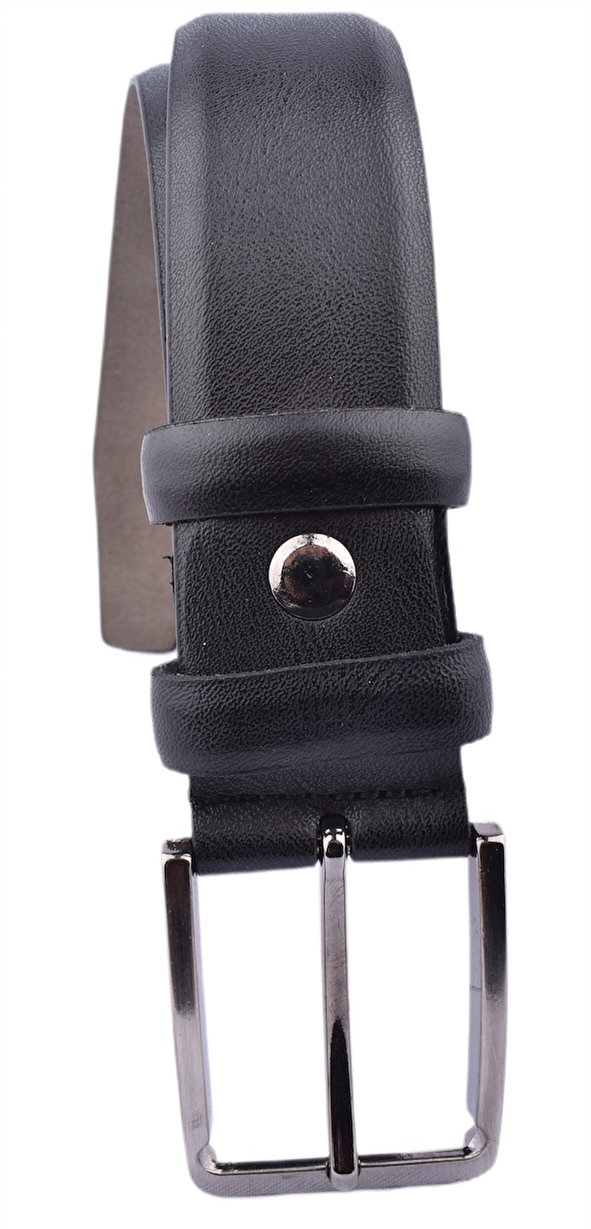 FSM-11 3,5 CM SUNİ DERİ KEMER/SİYAH/120 - 48