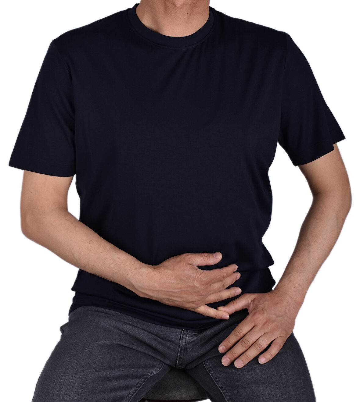 RYM-T6031 RAYON TİŞÖRT/LACİVERT/M