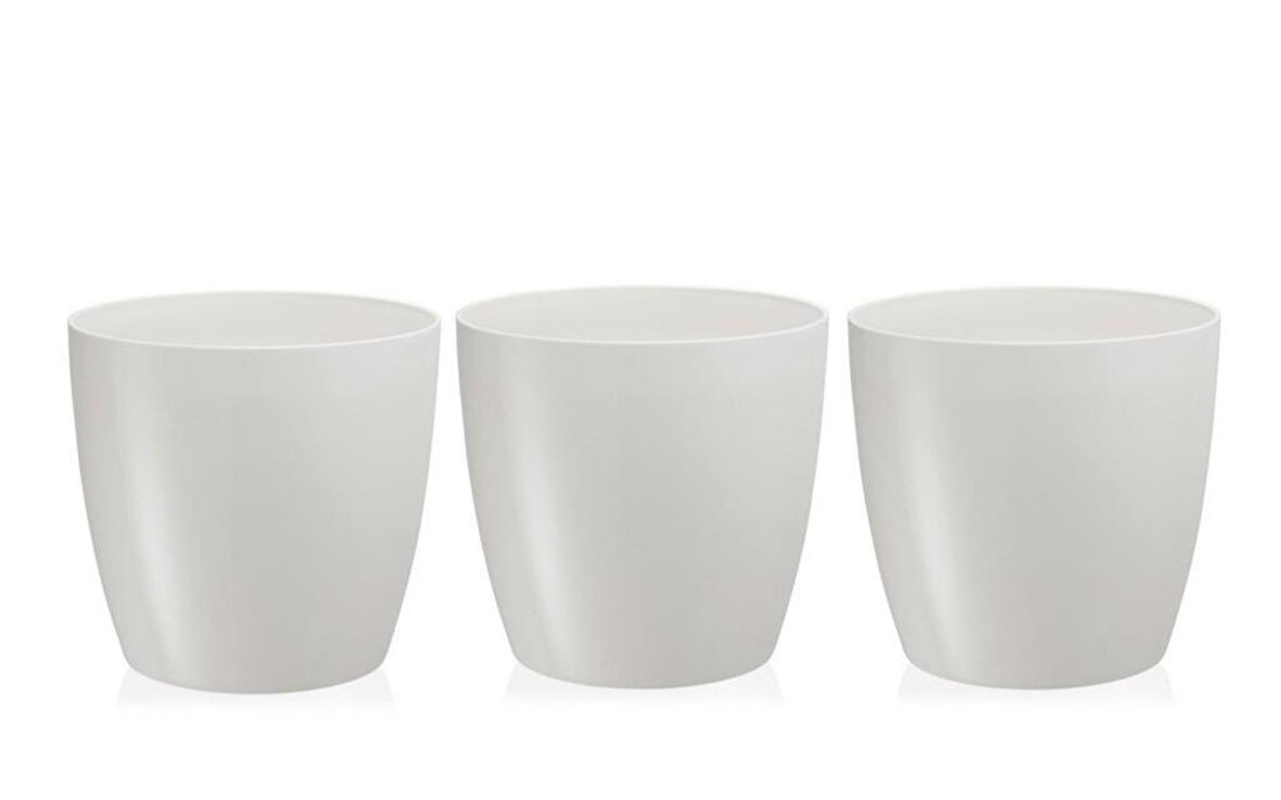 Omnipazar SO-YK07 Yakut Saksı Takımı Separetörlü 66 Litre Kirli Beyaz 3 Adet