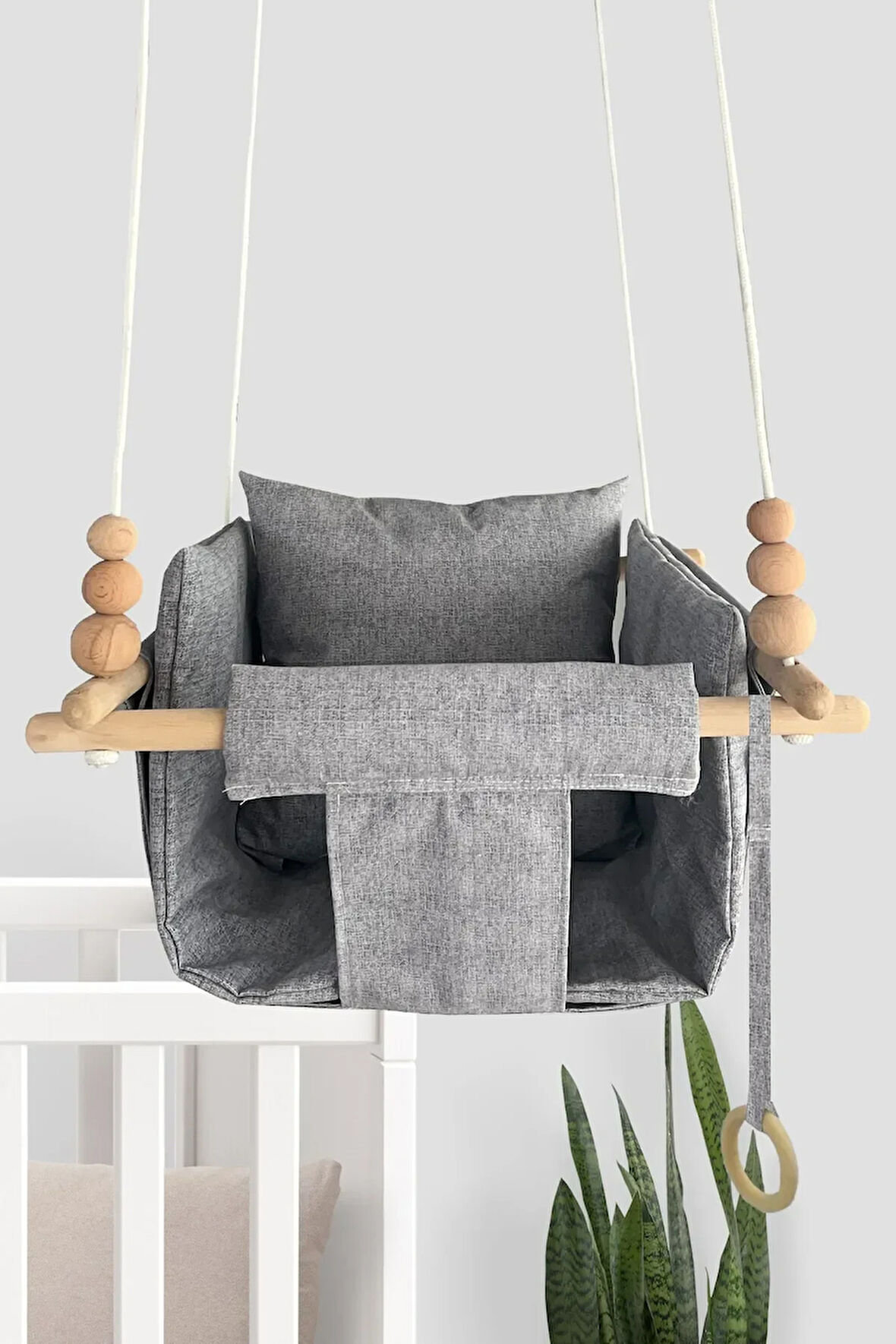 Rüya Kırçıllı Gri Sevimli Salıncak