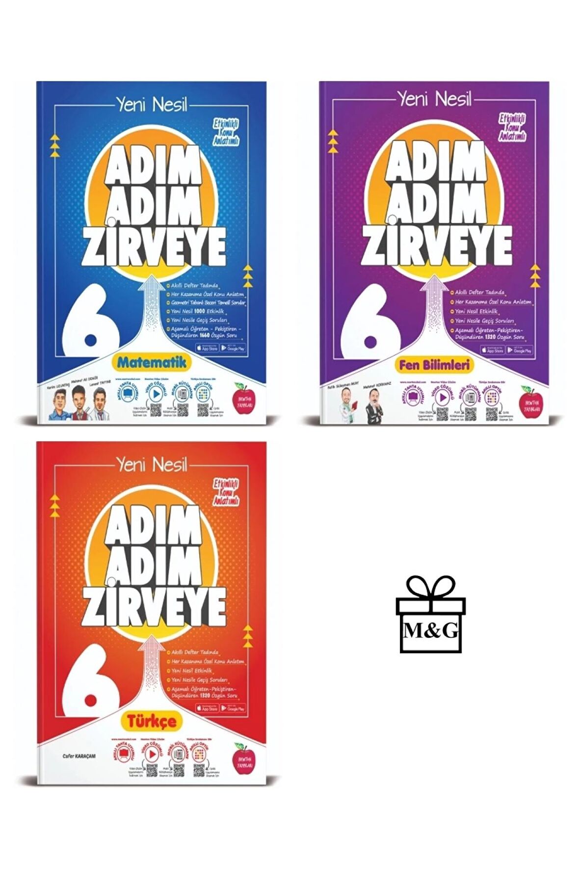 6. SINIF ADIM ADIM MATEMATİK, TÜRKÇE VE FEN BİLİMLERİ KONU ANLATIMLI