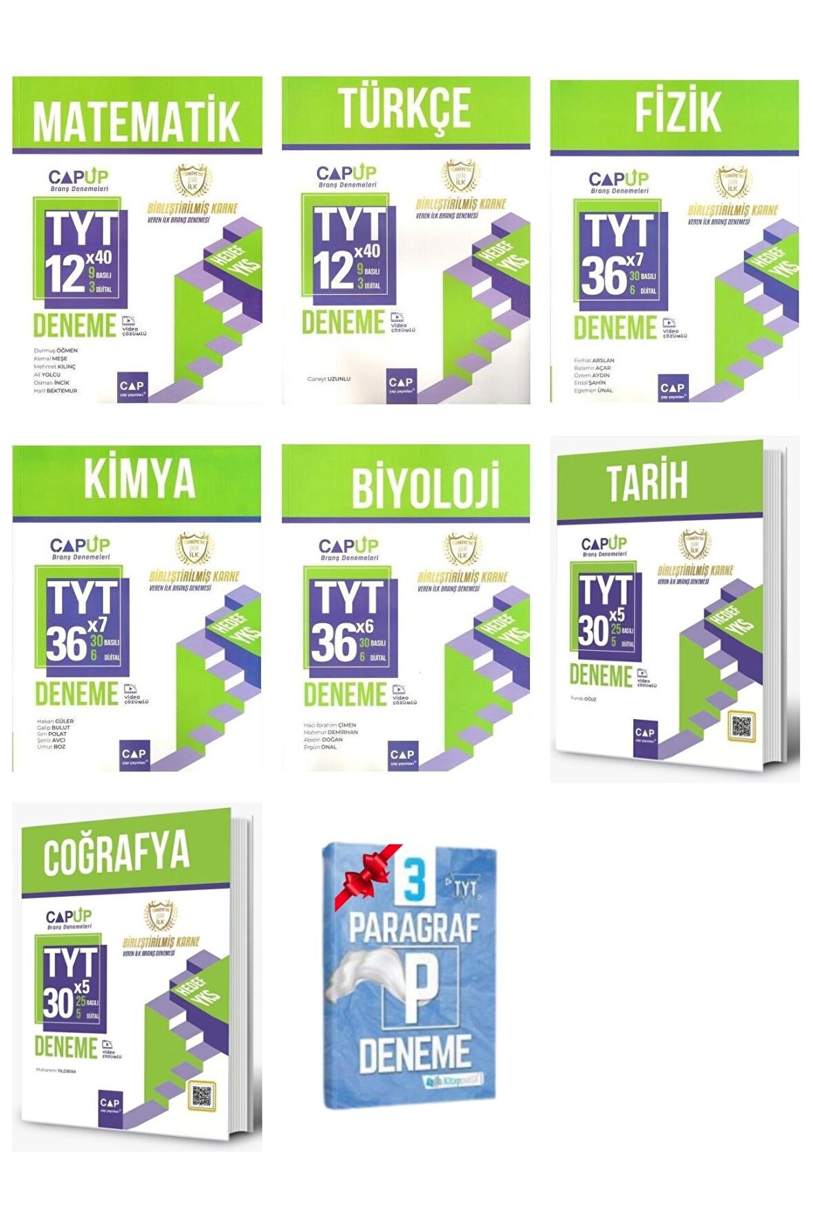 TYT ÇAP Matematik Türkçe Fizik Kimya Biyoloji  Sosyal Tarih Coğrafya Deneme