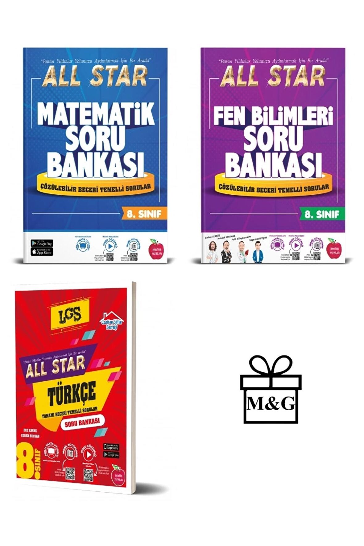 8.Sınıf All Star Matematik Fen Bilimleri Ve Türkçe Soru Bankası