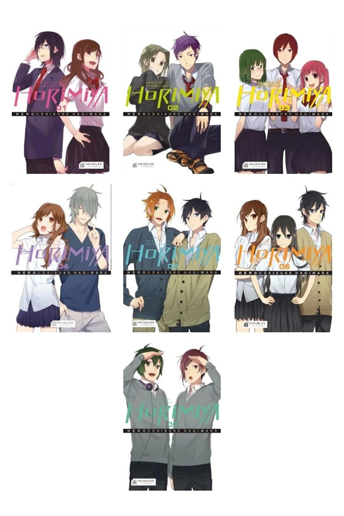 Horimiya- Horisan Ile Miyamurakun Manga Serisi 1-2-3-4-5-6-7