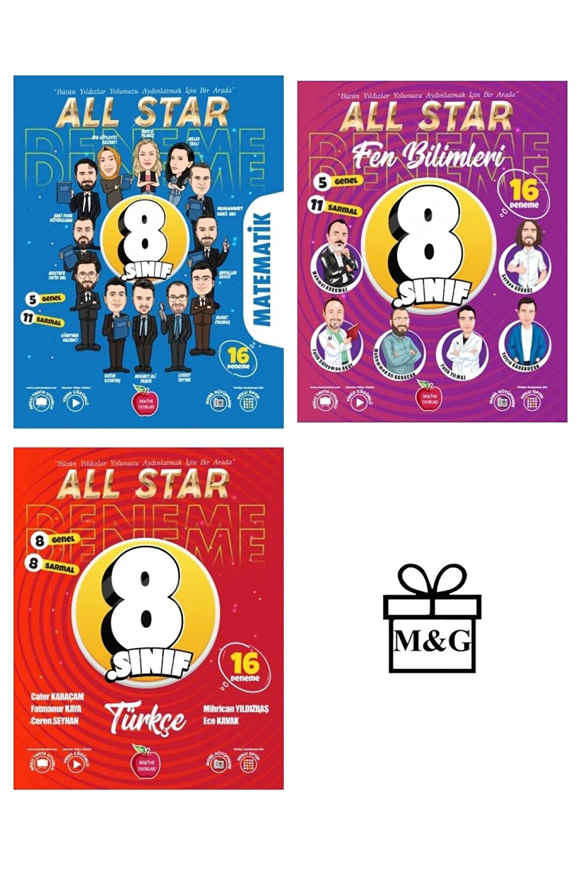 8.Sınıf All Star Branş Deneme Matematik Fen Bilimleri Ve Türkçe