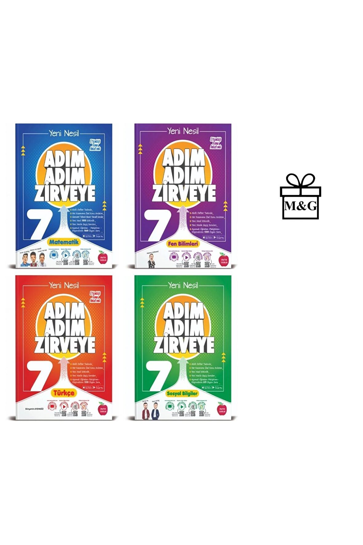 7.Sınıf Adım Adım Matematik Fen Bilimleri Türkçe Ve Sosyal Bilgiler Konu Anlatımlı