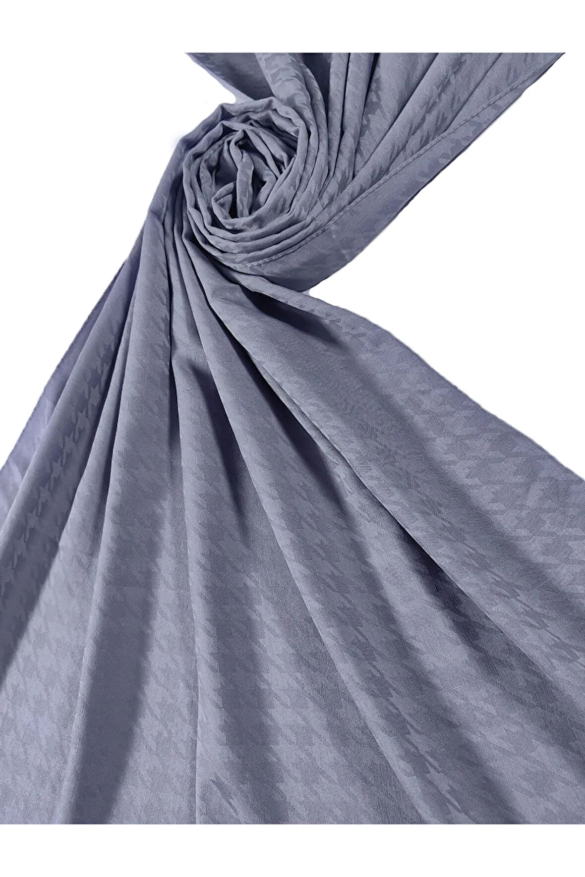 Enba Viskon Jakarlı Kaz Ayağı Desenli Şal 75x190 cm