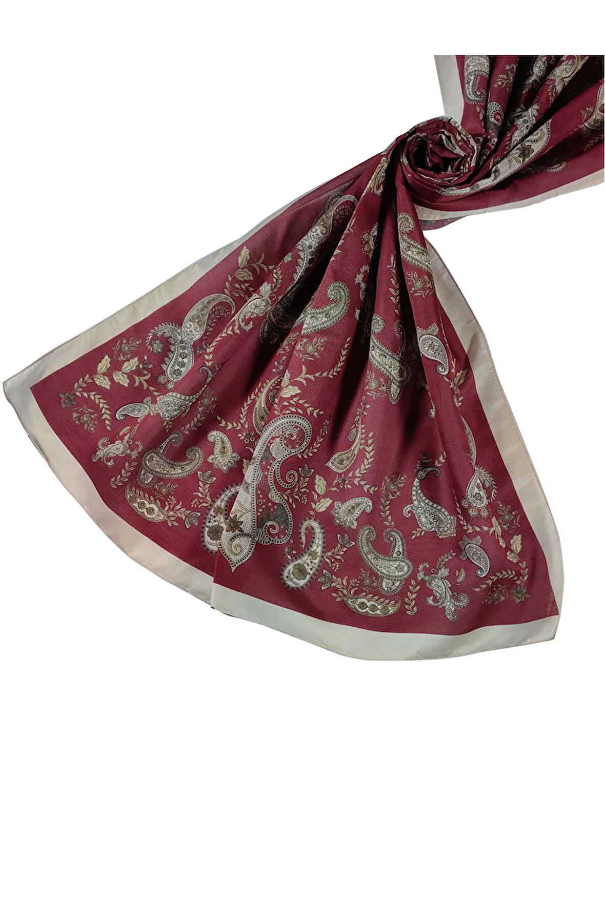 Enba Etnik Desenli Soft Pamuklu Şal 75x190 cm