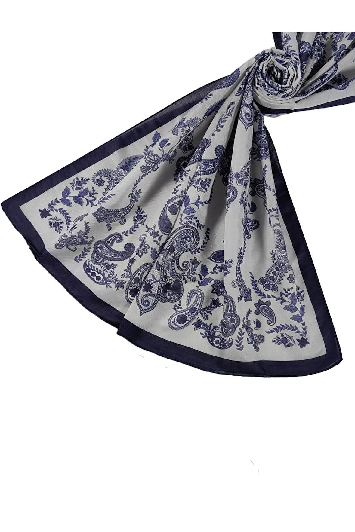 Enba Etnik Desenli Soft Pamuklu Şal 75x190 cm