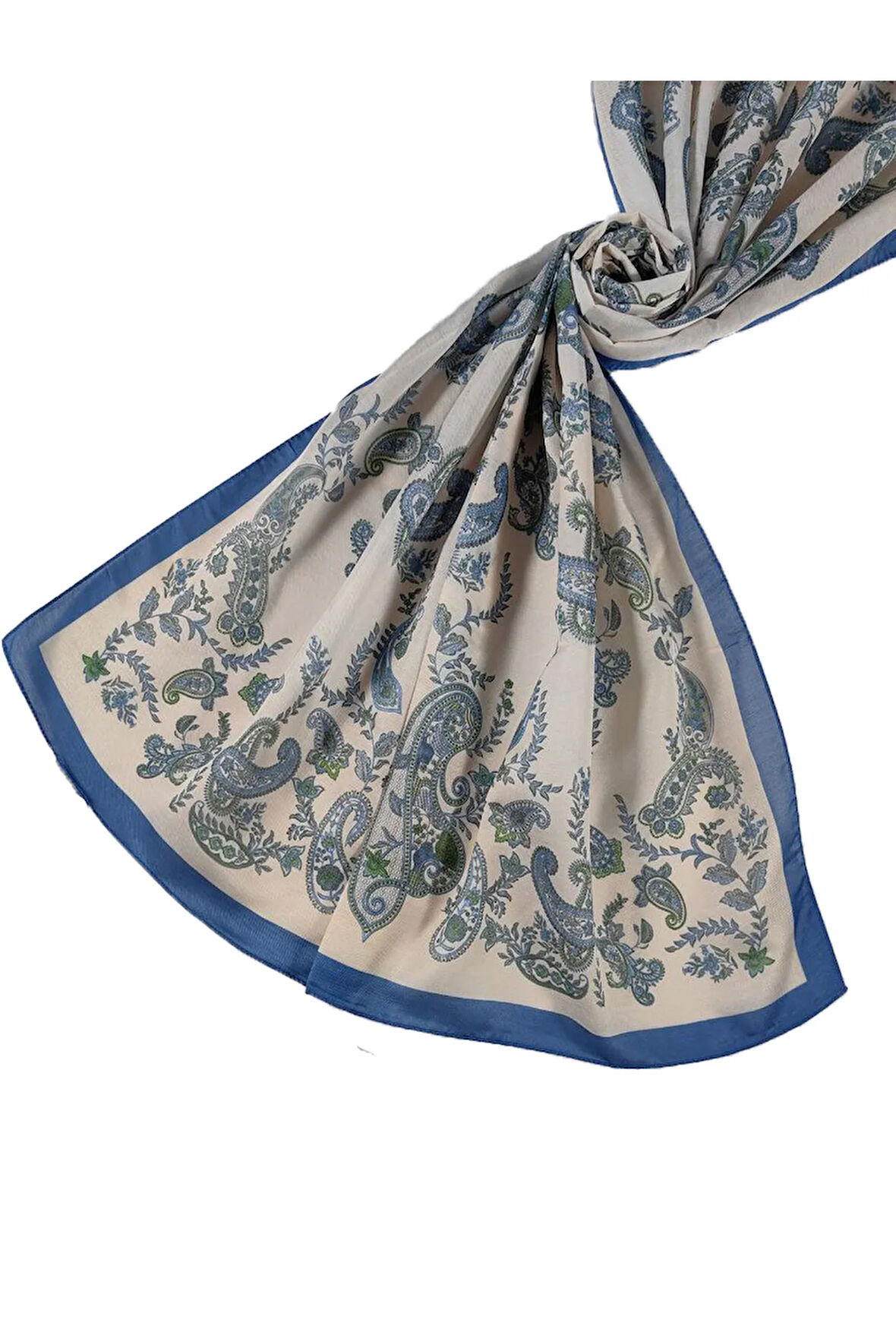 Enba Etnik Desenli Soft Pamuklu Şal 75x190 cm