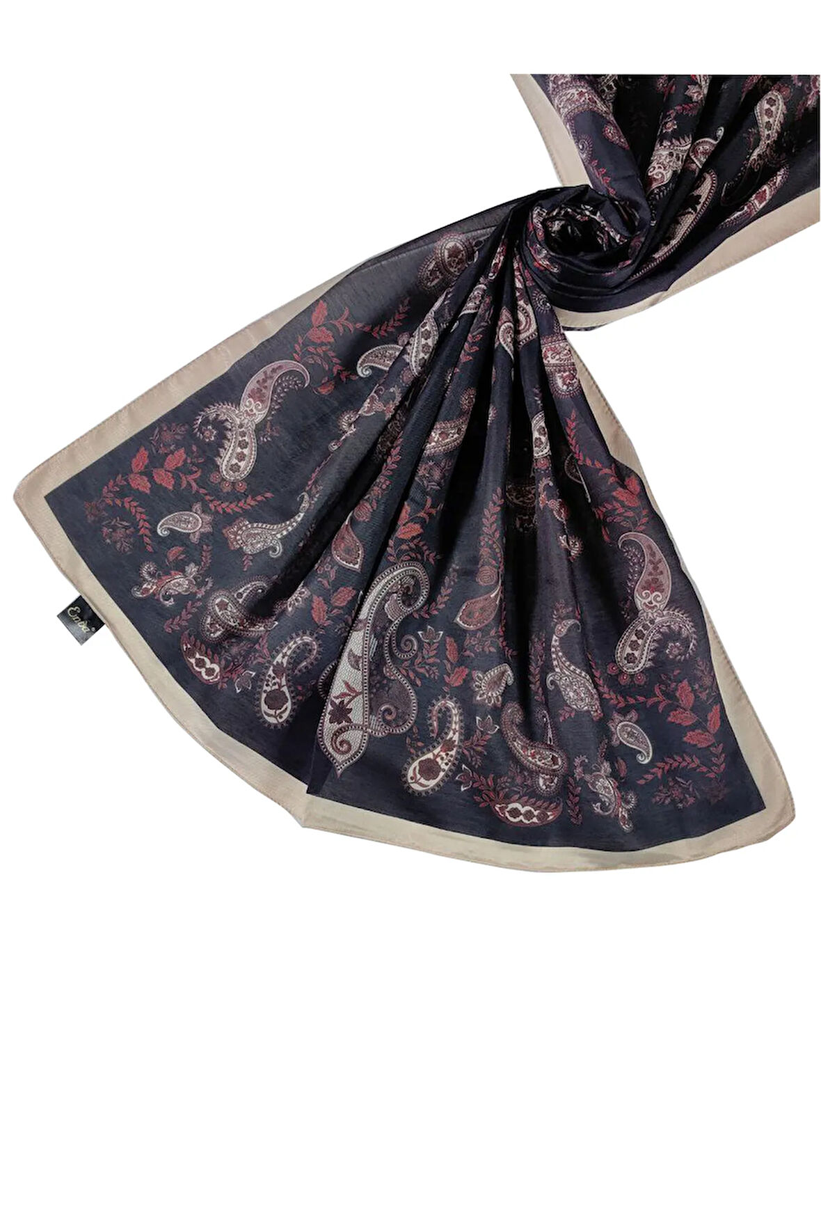 Enba Etnik Desenli Soft Pamuklu Şal 75x190 cm