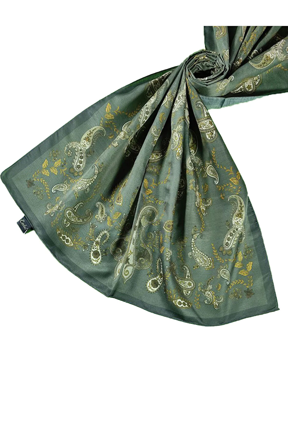 Enba Etnik Desenli Soft Pamuklu Şal 75x190 cm