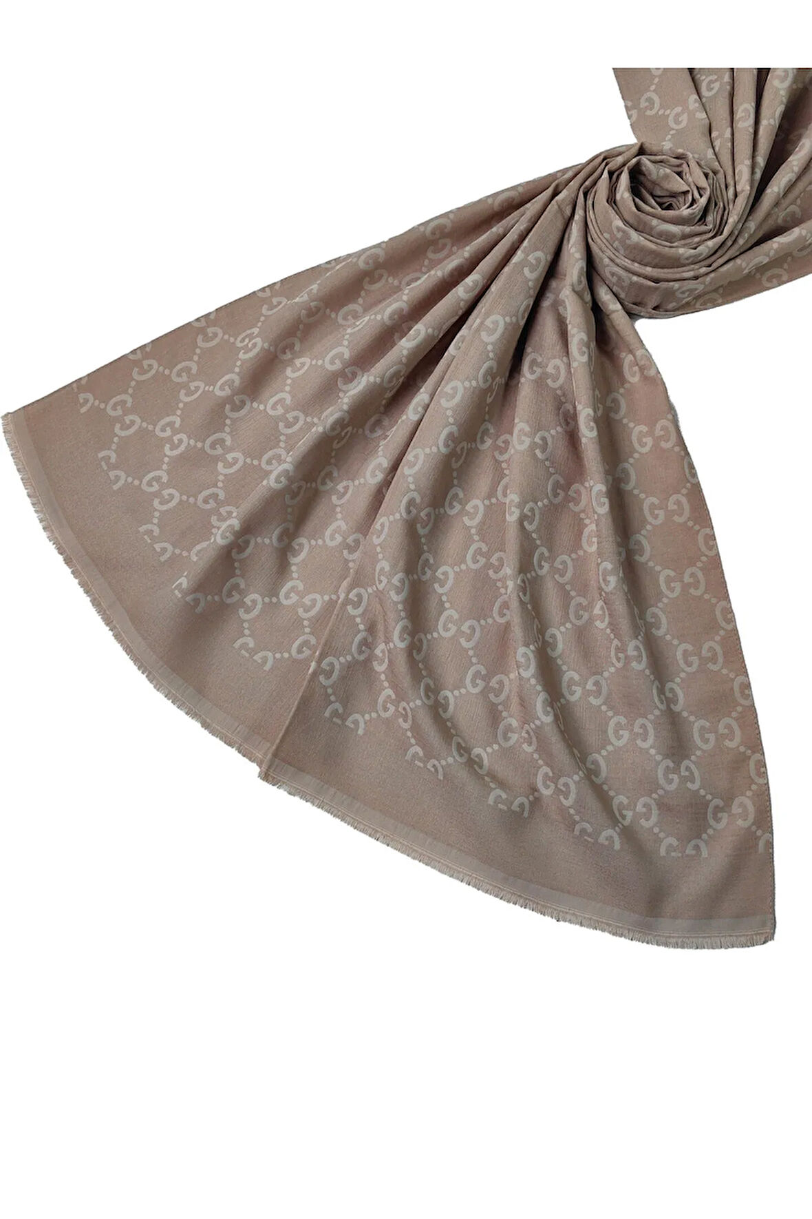 Işıl İpek - Pamuk Jakarlı G Desen Şal 75x190 cm