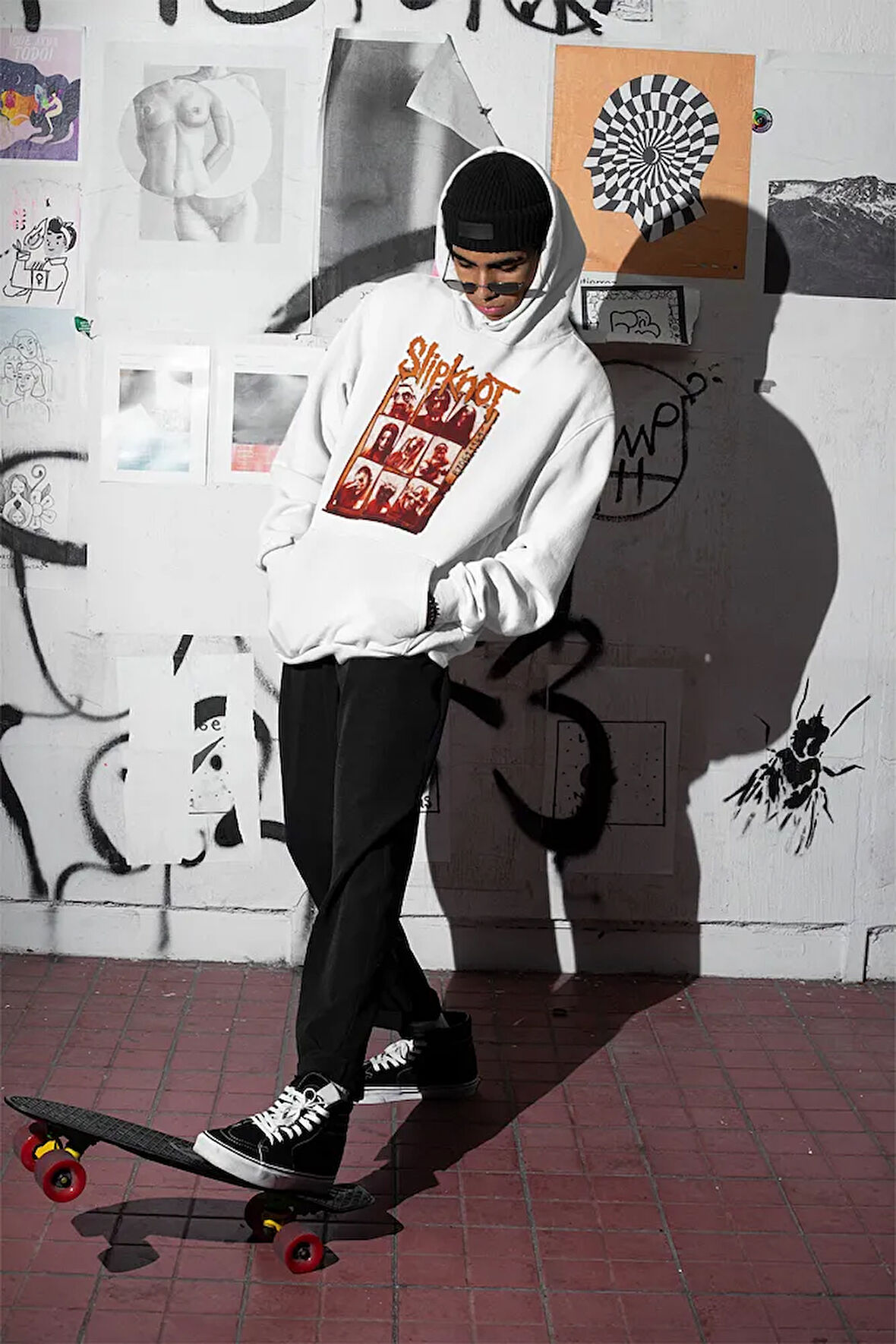 Slipknot Baskılı Unisex Oversize Müzik Grubu Hoodie