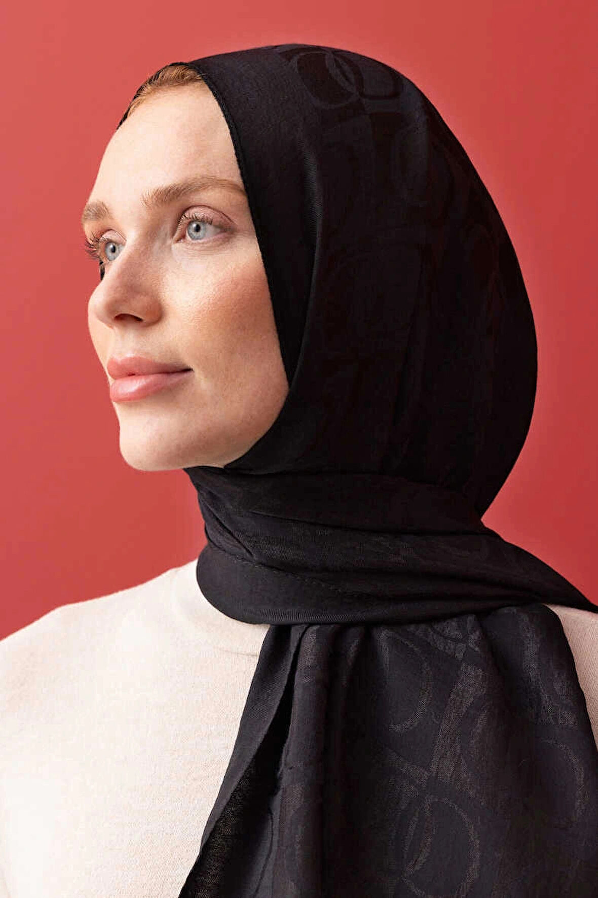 İmannoor Dama Desen Siyah Naia Pamuk Şal 241-3001-100 SİYAH