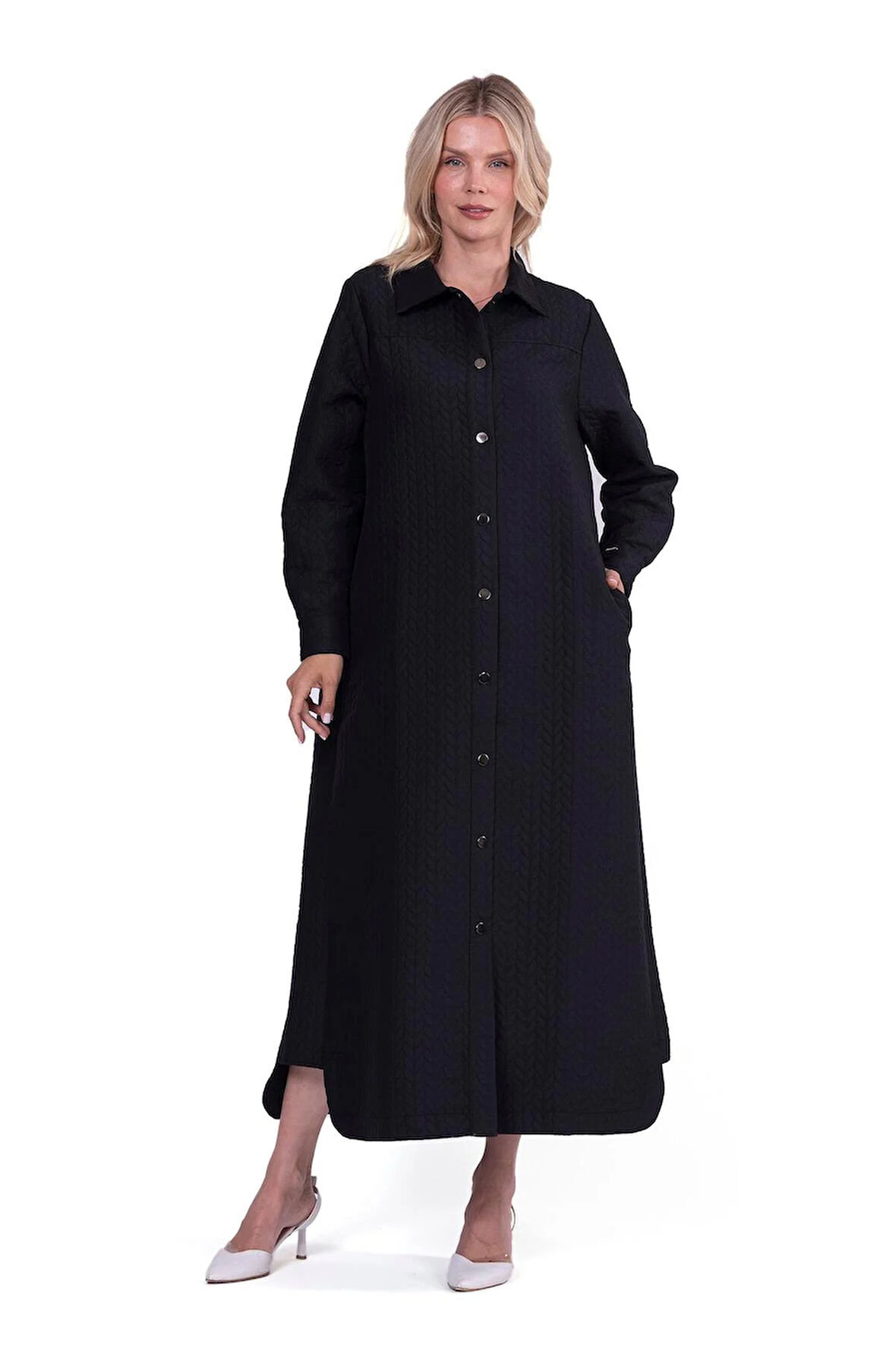 İnvee 7039 Siyah Çıtçıtlı Kap