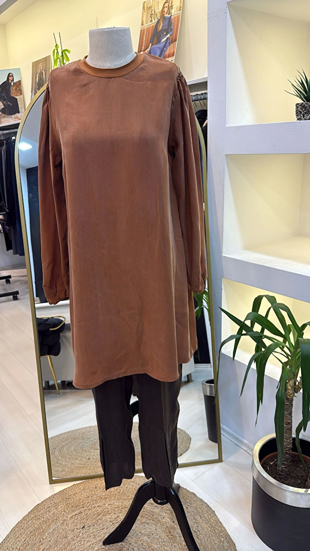 MİSSWHENCE İpek Tunik 37025 oranj