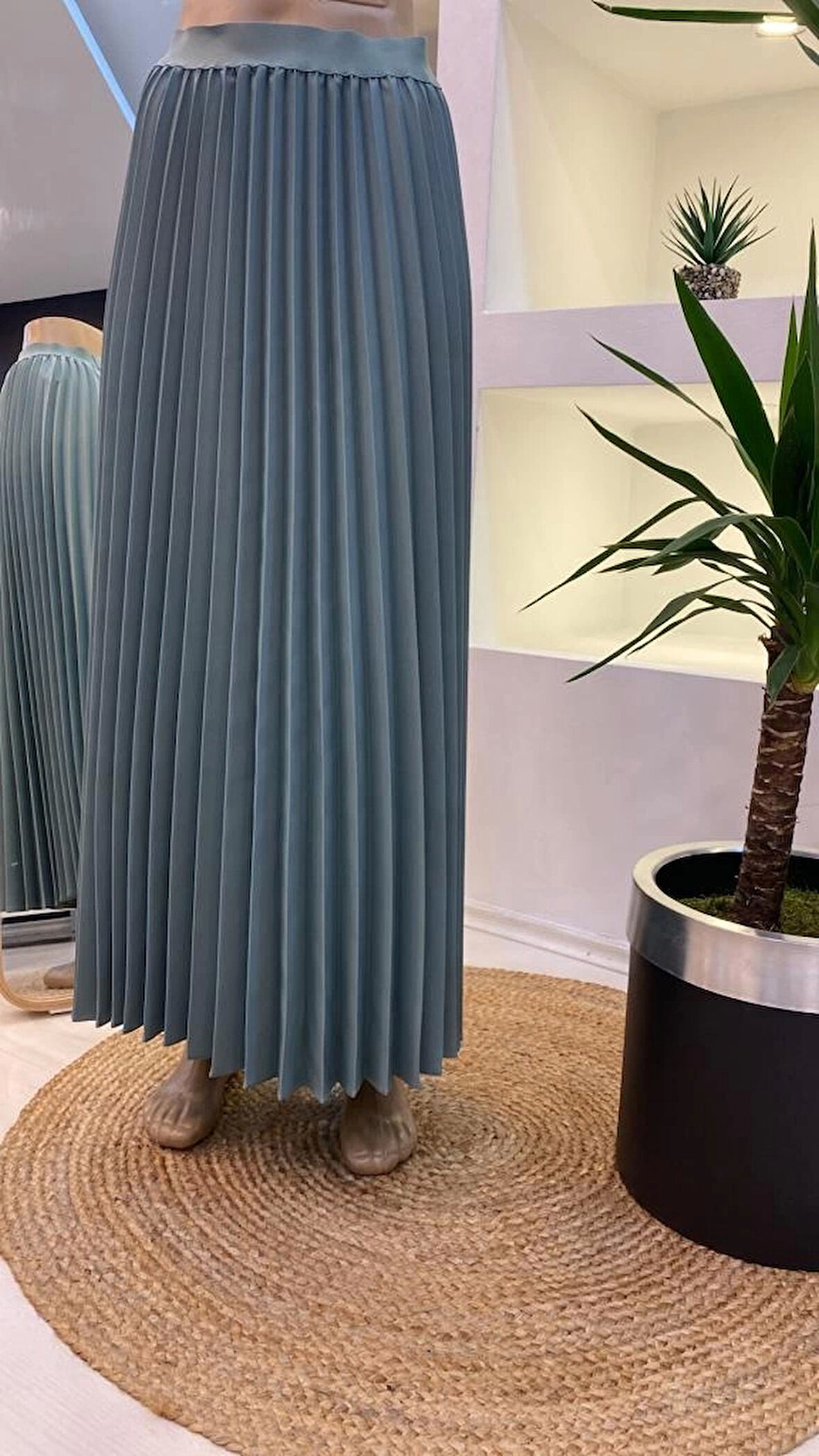 İnvee Pliseli Etek KÜFRENGİ 6998