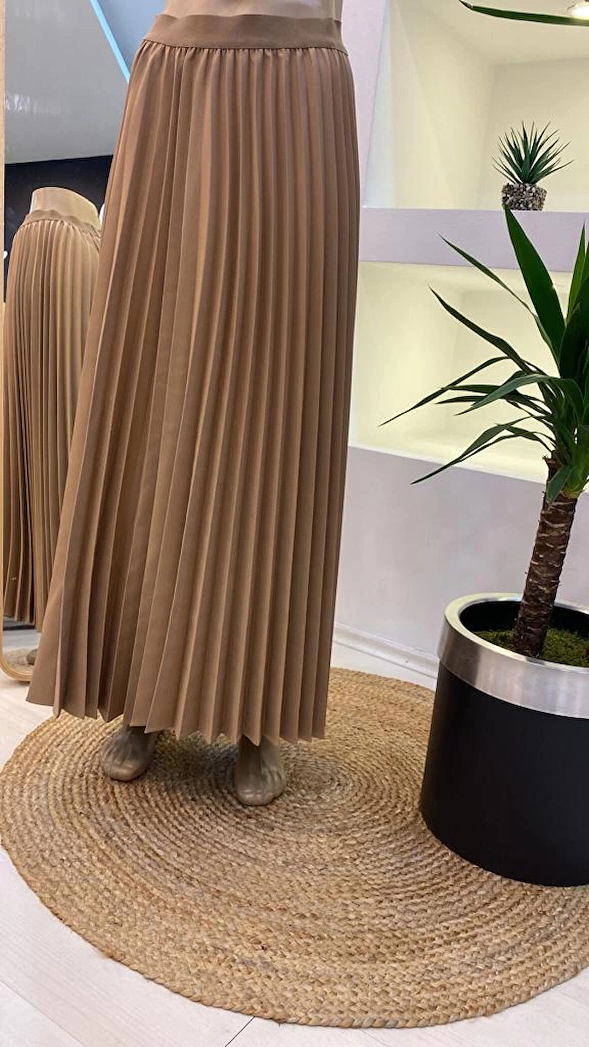 İnvee Pliseli Etek CAMEL 6998