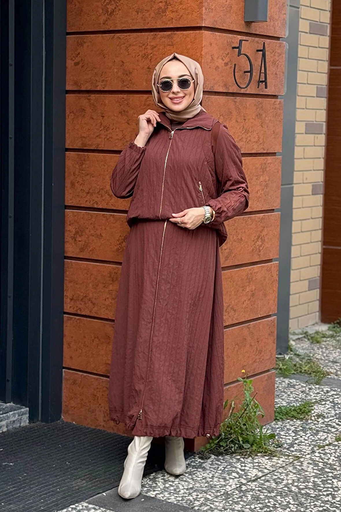 Misswhence Tafta Etek Takım 38216 taba