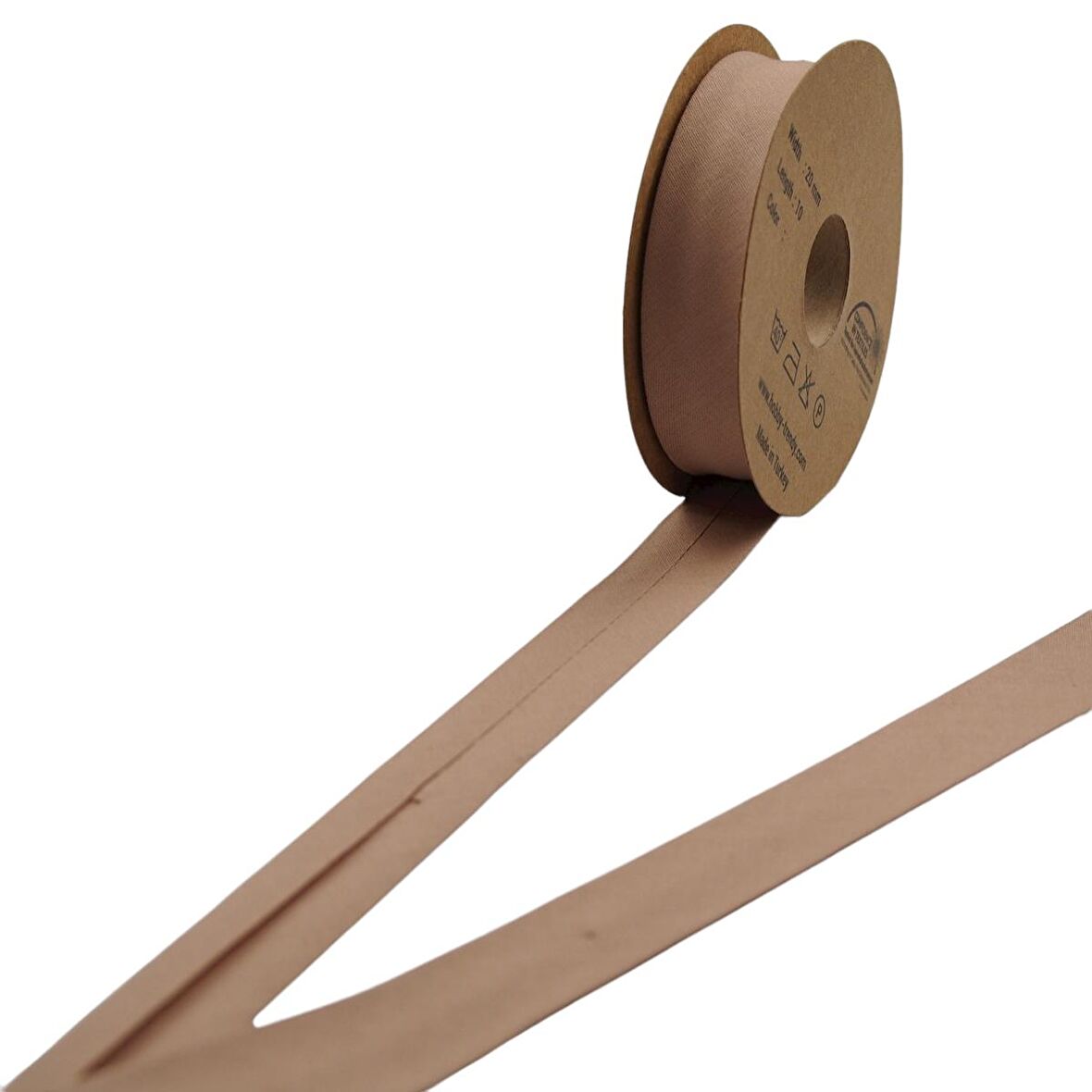 %100 Pamuk (Koton) Biye 2cm eninde 10mt top 