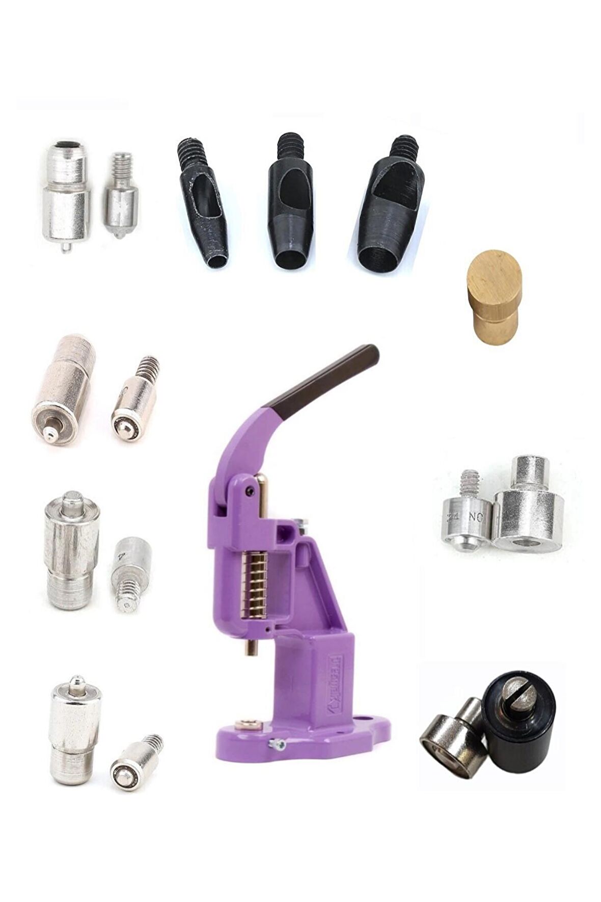 Tulumba Presli, 10 Kalıplı Kuşgözü Çakma Seti Ve Saklama Kutusu