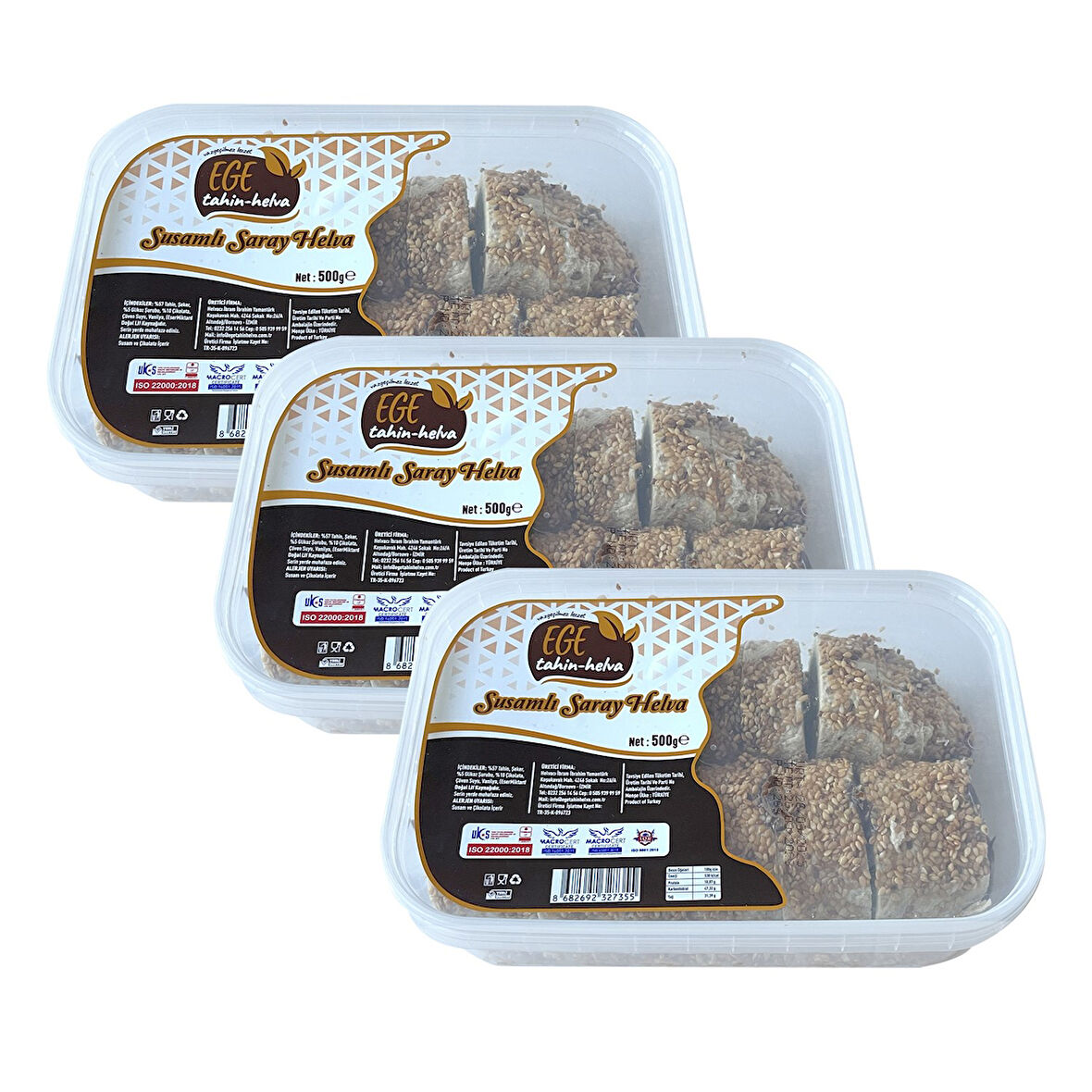 EGE HELVA Susamlı Saray Helva 500 gr x 3 Adet