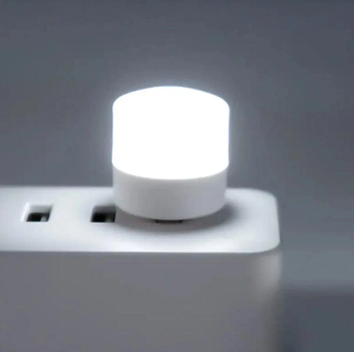 Mini Usb Beyaz Led Işık 1W Gece Lambası-Ev-Ofis-Çalışma Masası Lambası Yatak Odası Gece Lambası_re