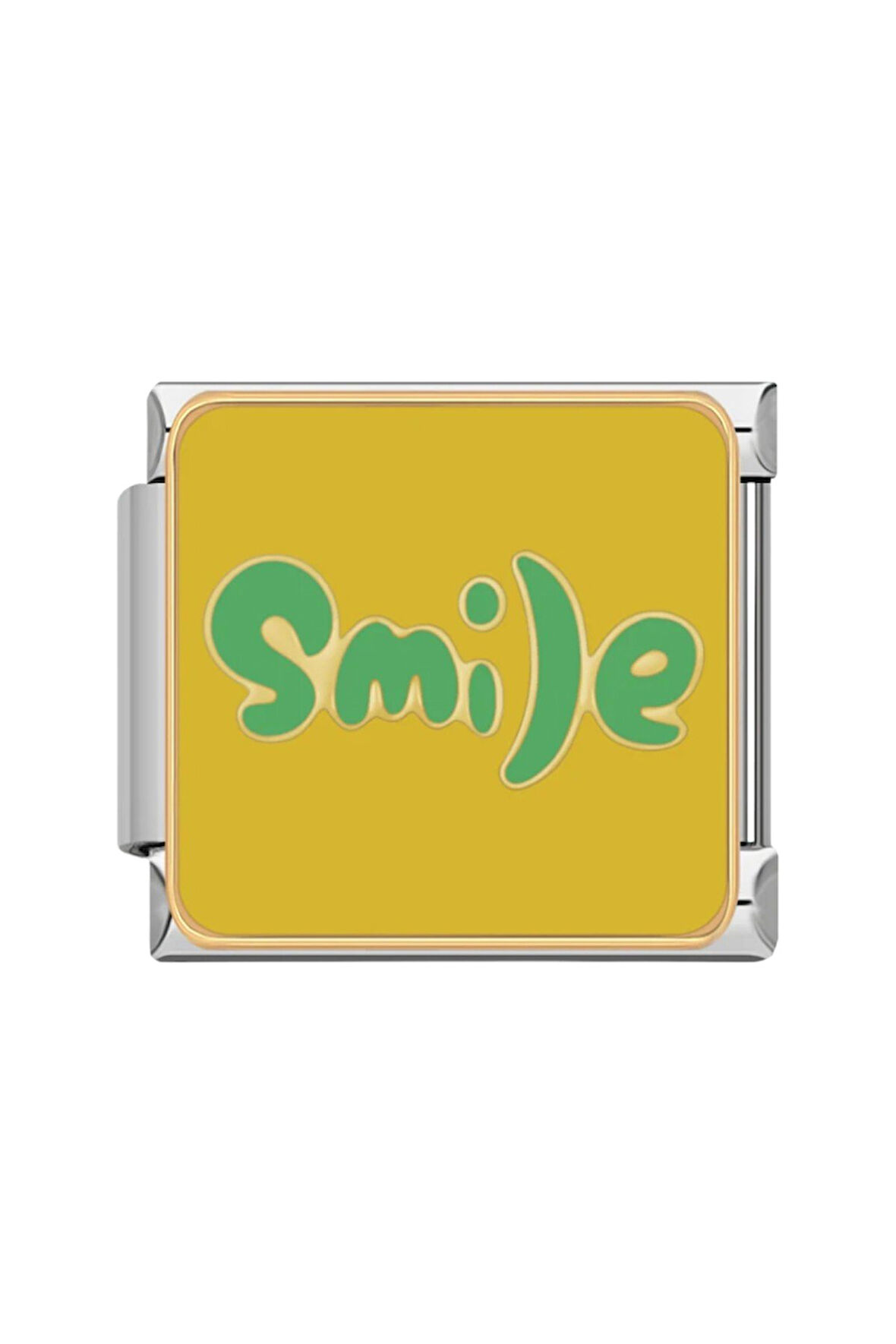 Gülümse (Smile) Çelik İtalyan Charm